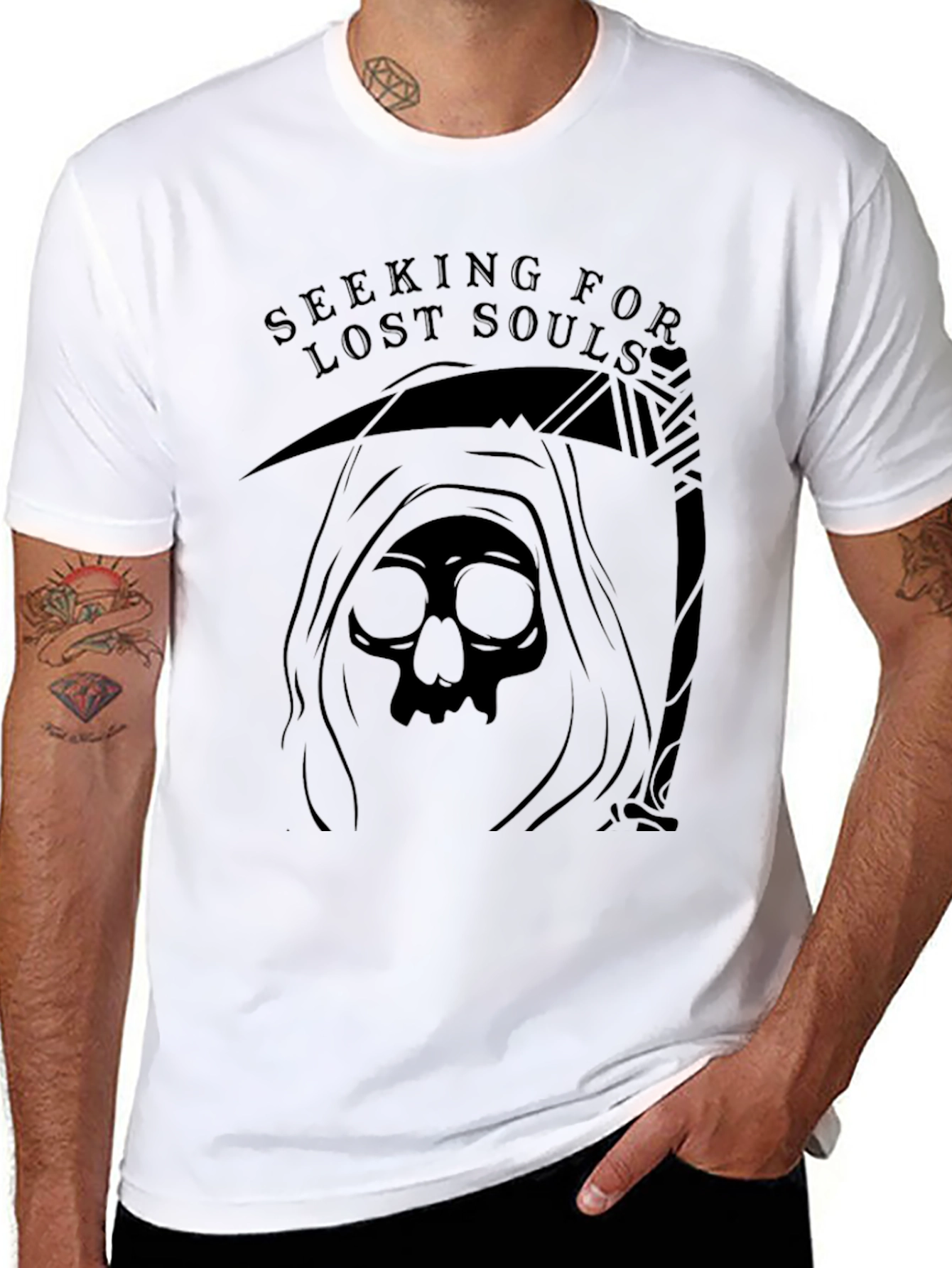Seeking Lost Souls Black T-Shirt