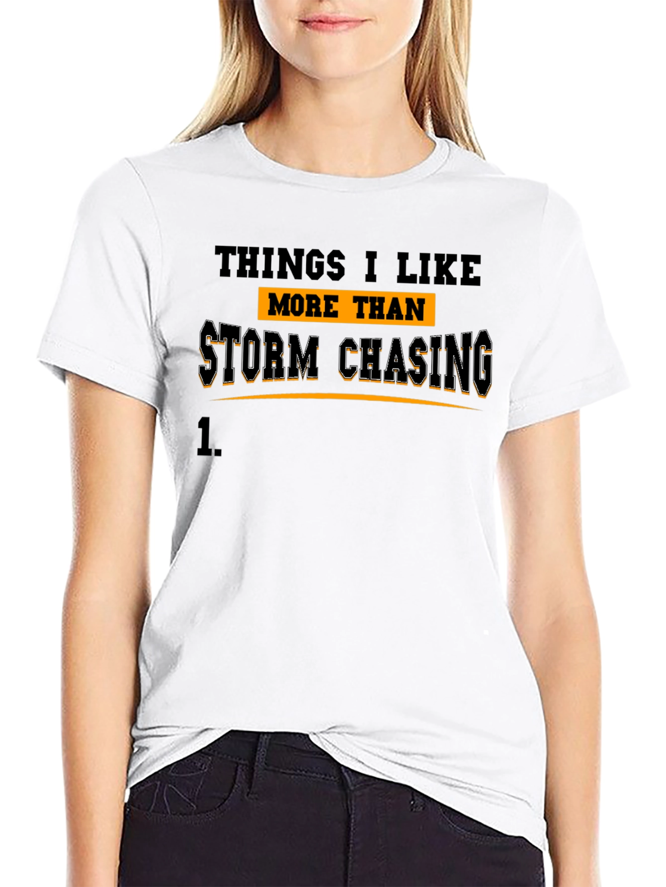 Storm Chasing Graphic Tee - Black Cotton T-Shirt