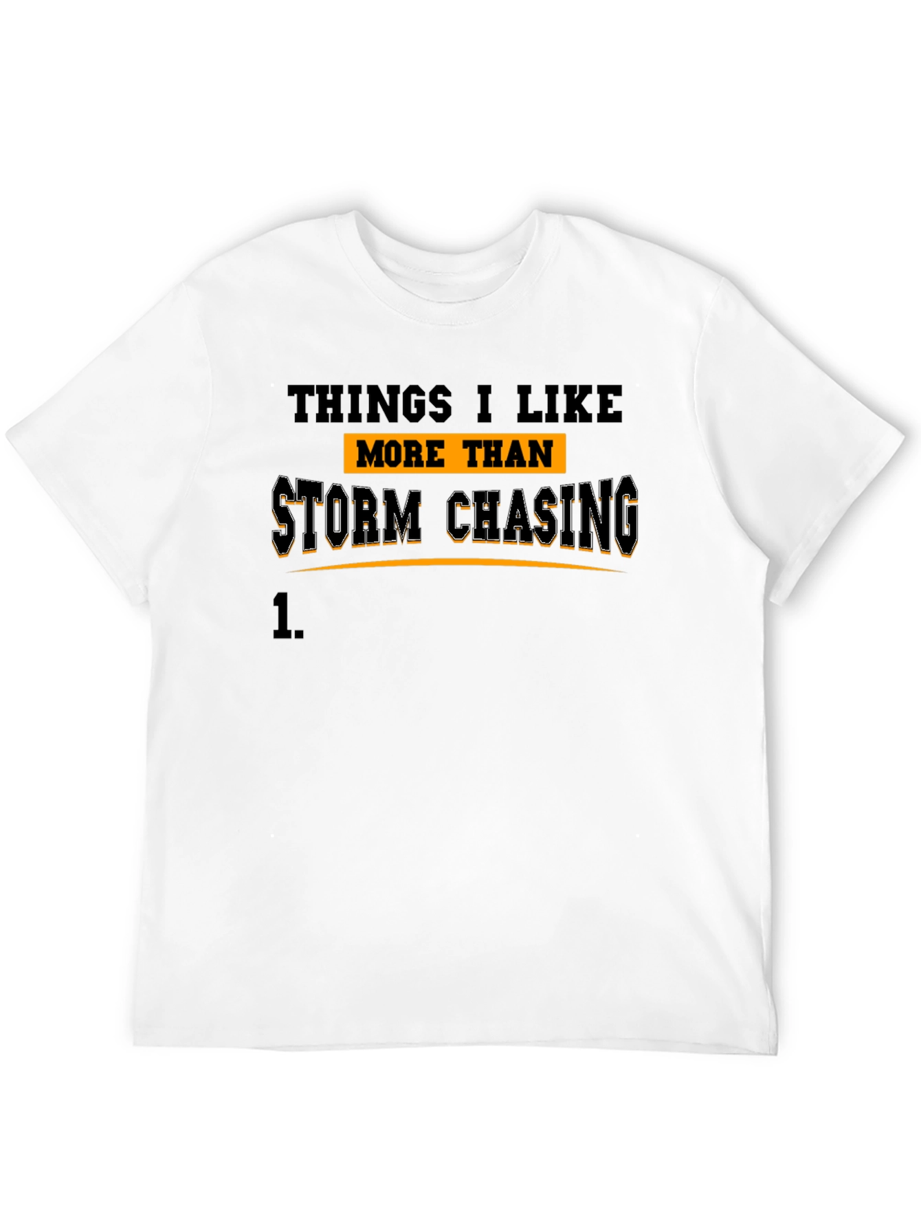 Storm Chasing Graphic Tee - Black Cotton T-Shirt