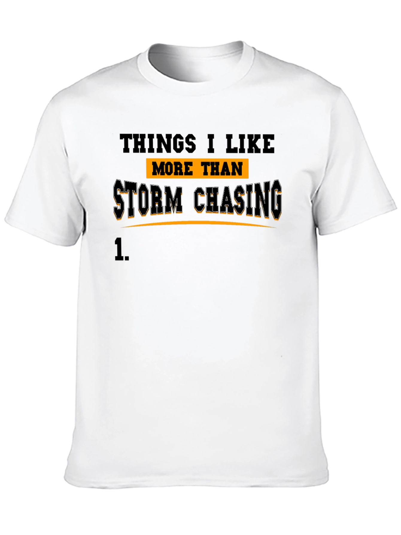 Storm Chasing Graphic Tee - Black Cotton T-Shirt