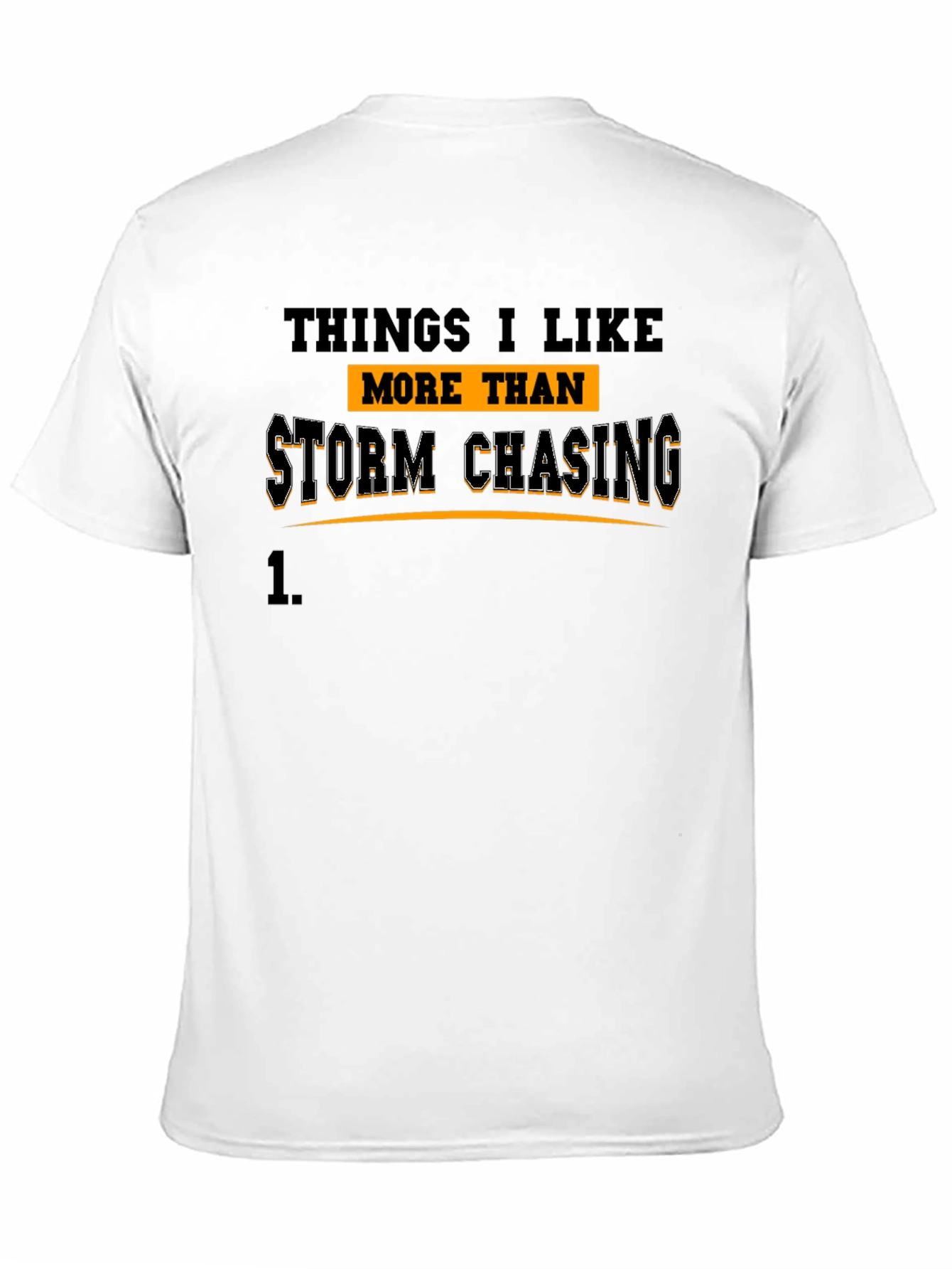 Storm Chasing Graphic Tee - Black Cotton T-Shirt