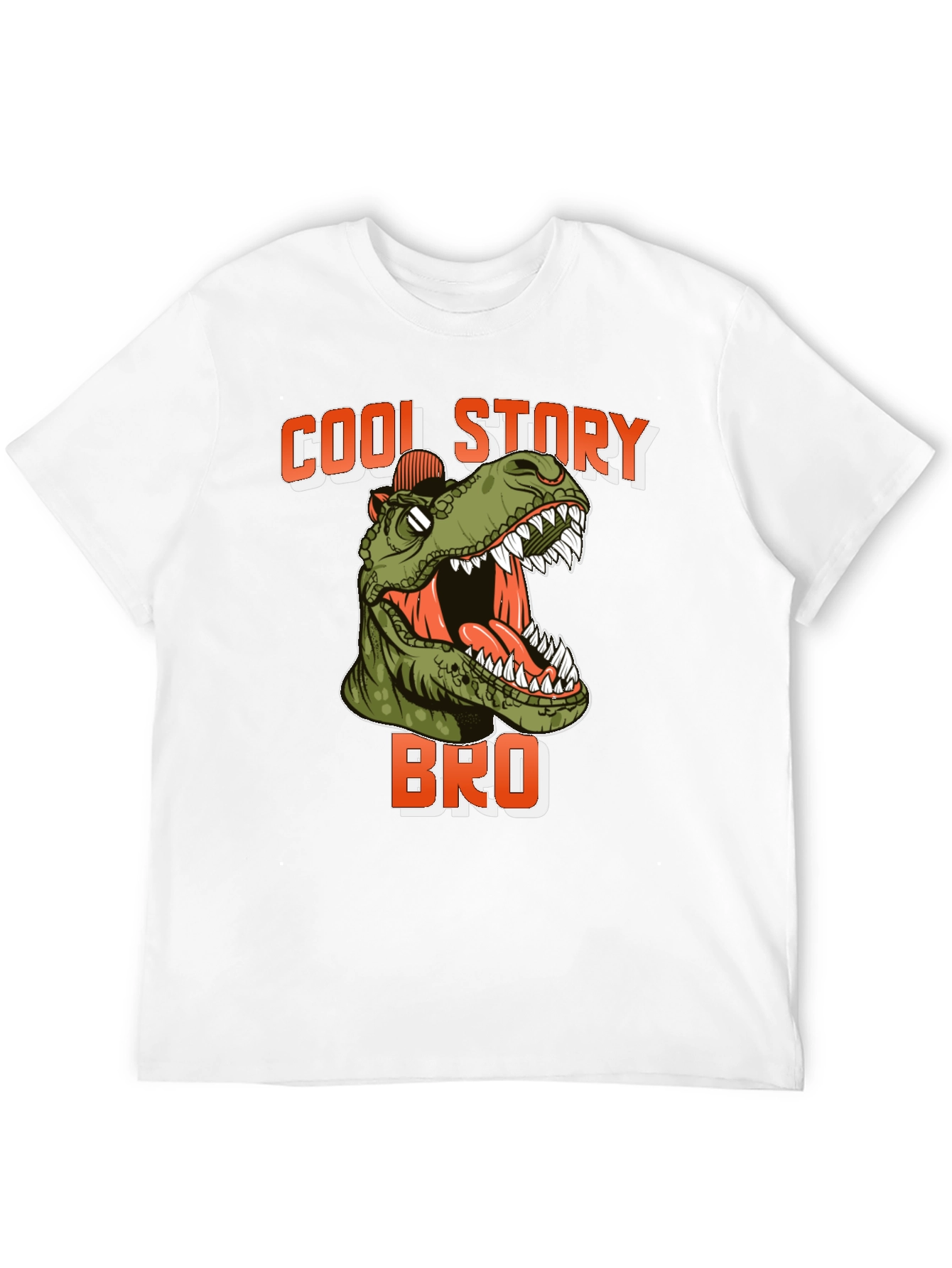 Cool Story Bro Dinosaur T-Shirt - Black
