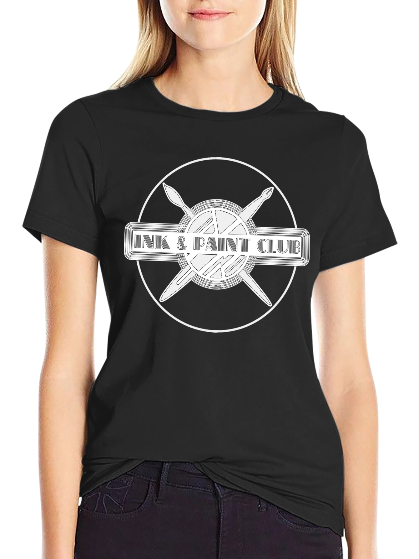 Ink & Paint Club Graphic T-Shirt - Black