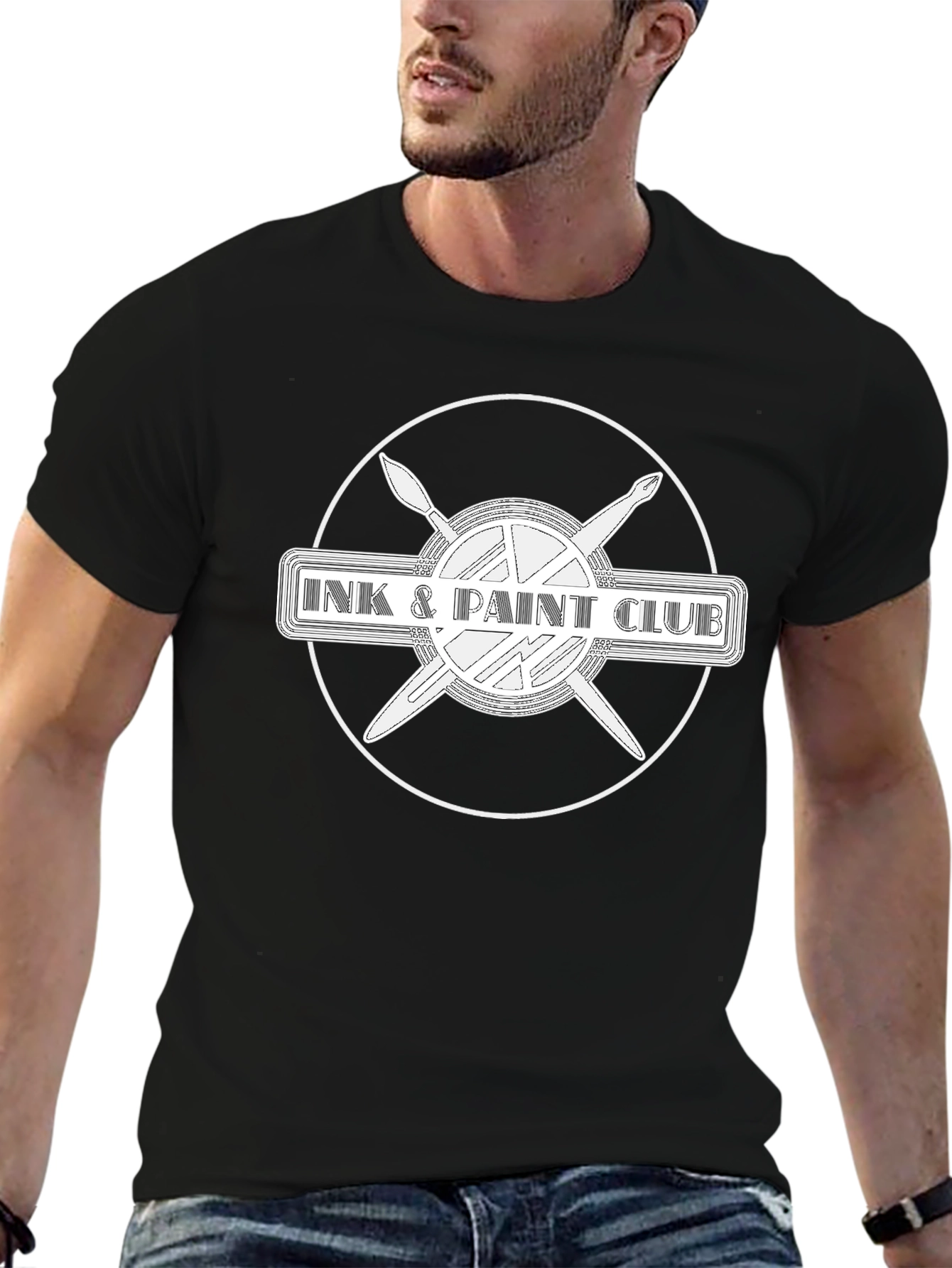 Ink & Paint Club Graphic T-Shirt - Black