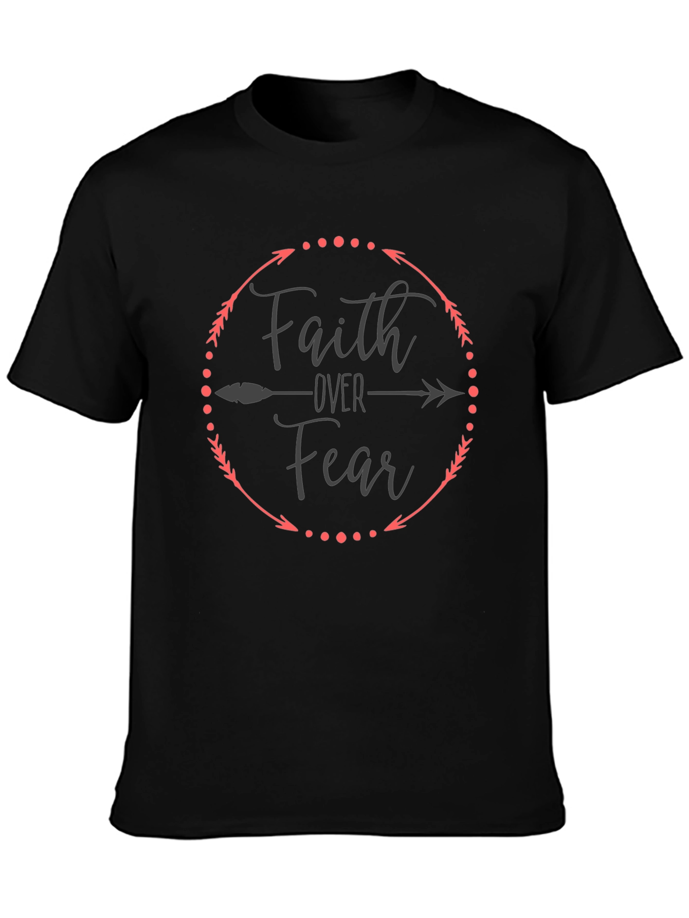 Faith Over Fear Graphic Tee - Inspirational Design