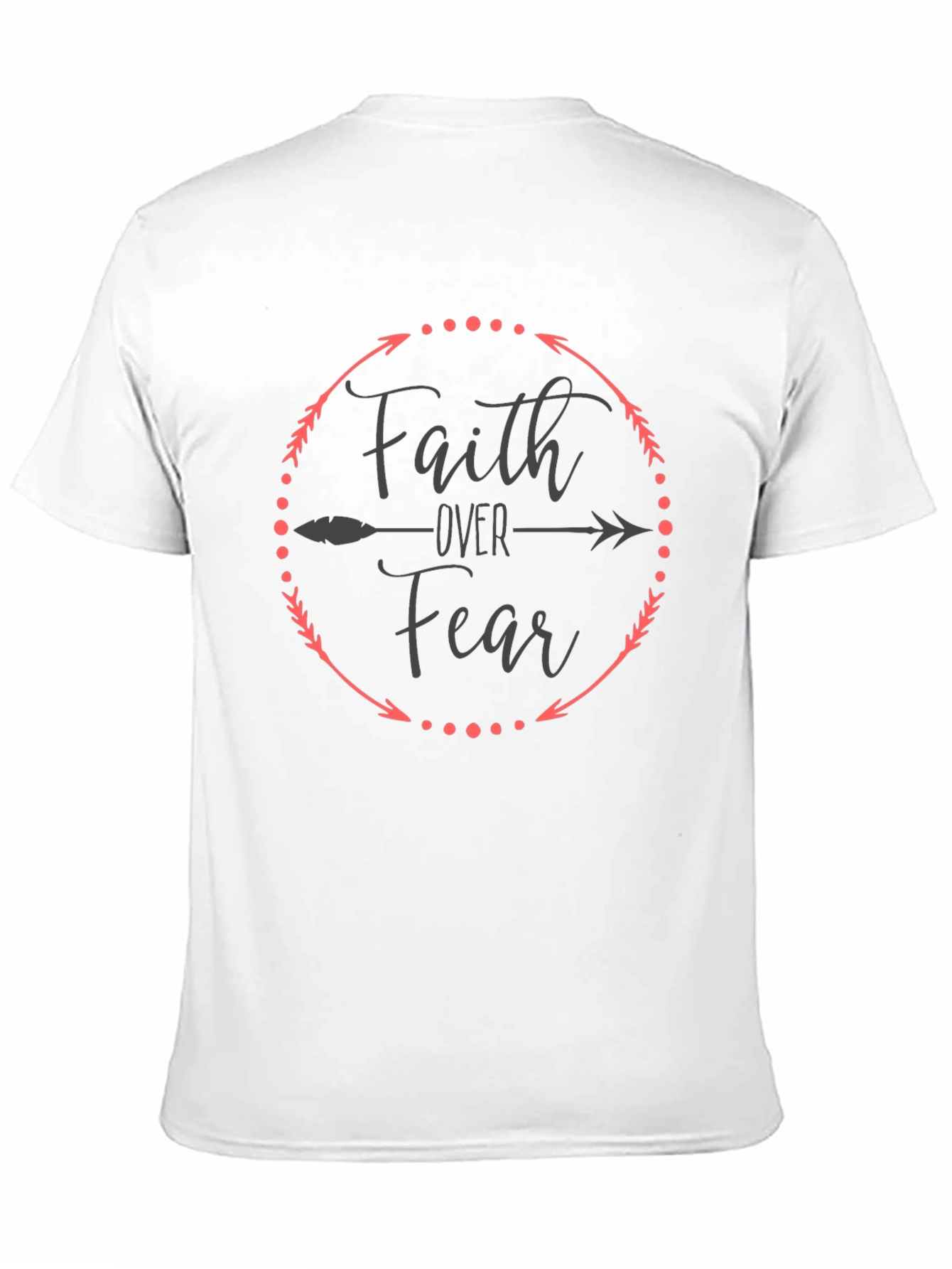 Faith Over Fear Graphic Tee - Inspirational Design