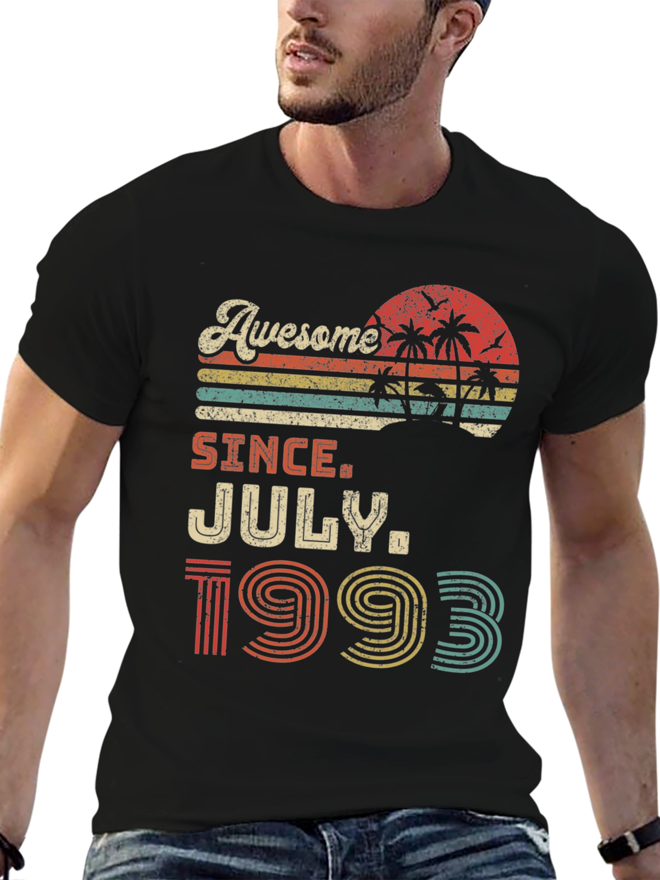 Awesome Since July 1993 Black T-Shirt