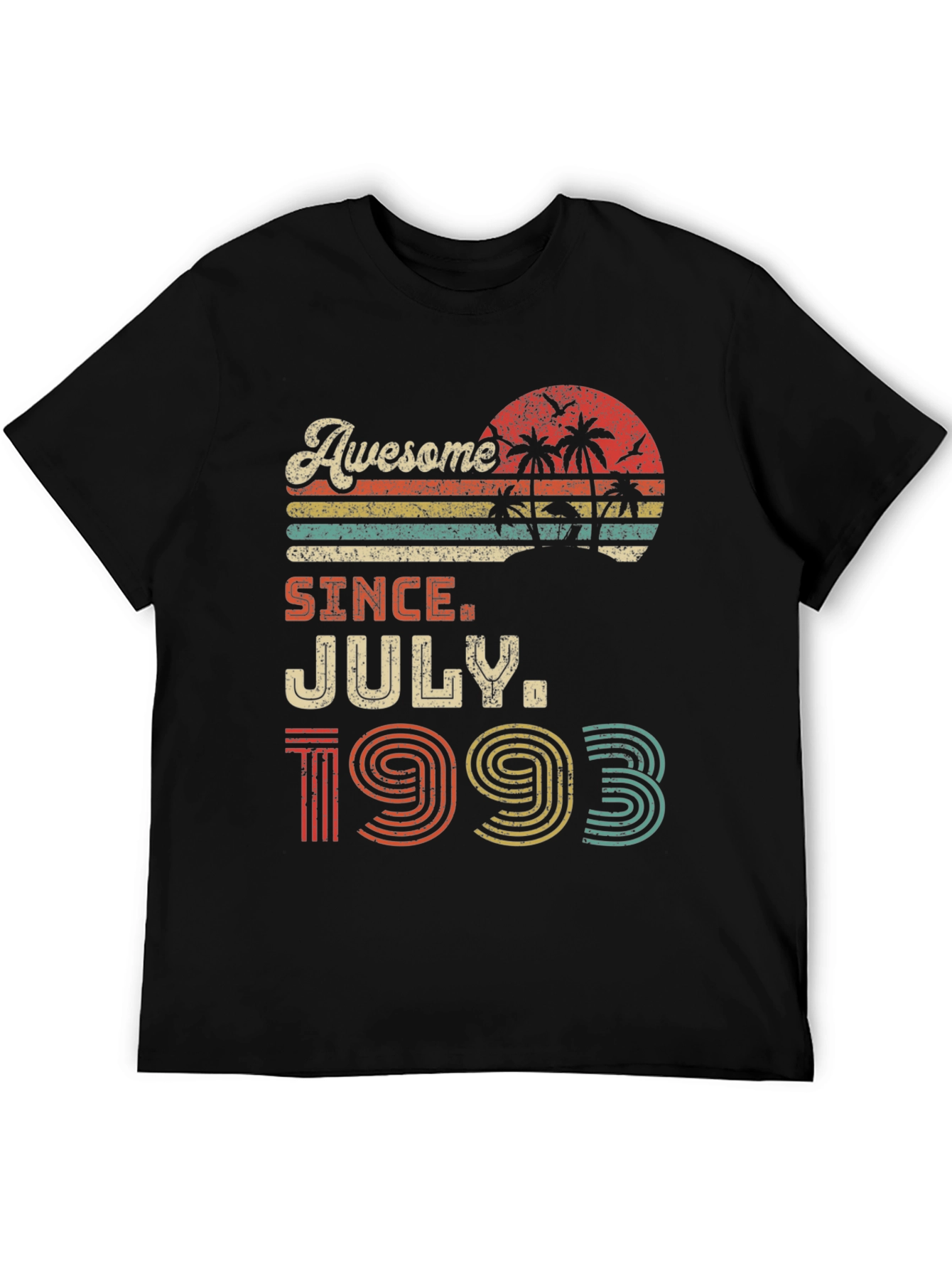 Awesome Since July 1993 Black T-Shirt