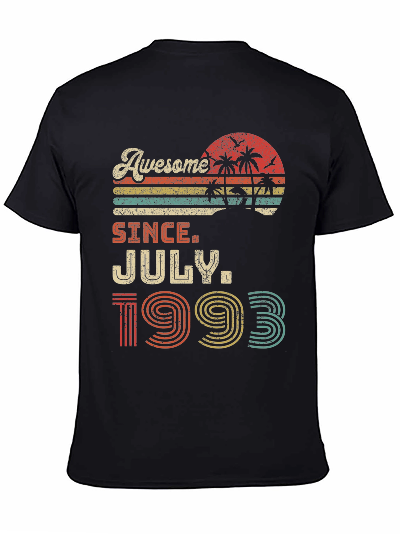 Awesome Since July 1993 Black T-Shirt