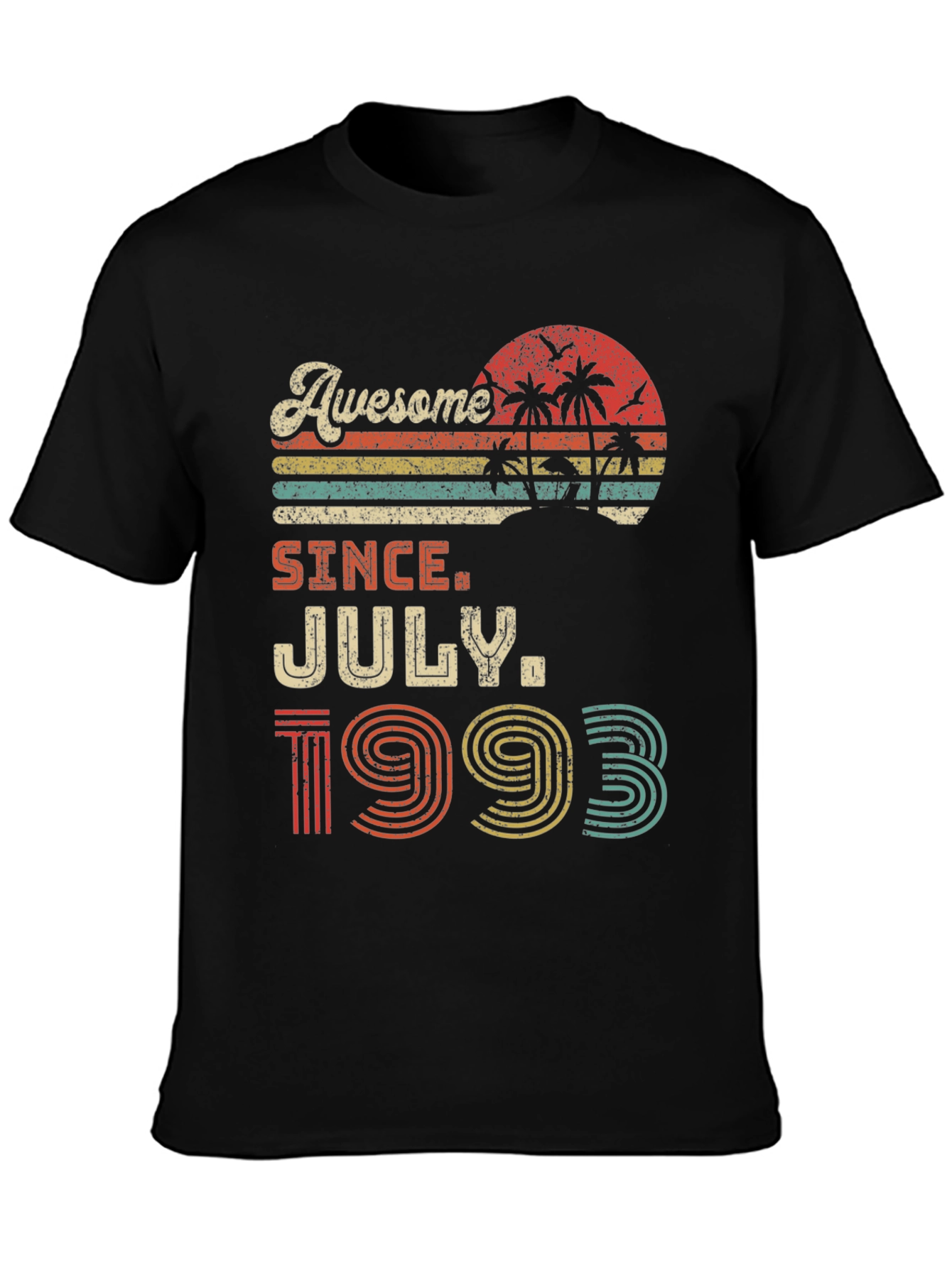 Awesome Since July 1993 Black T-Shirt