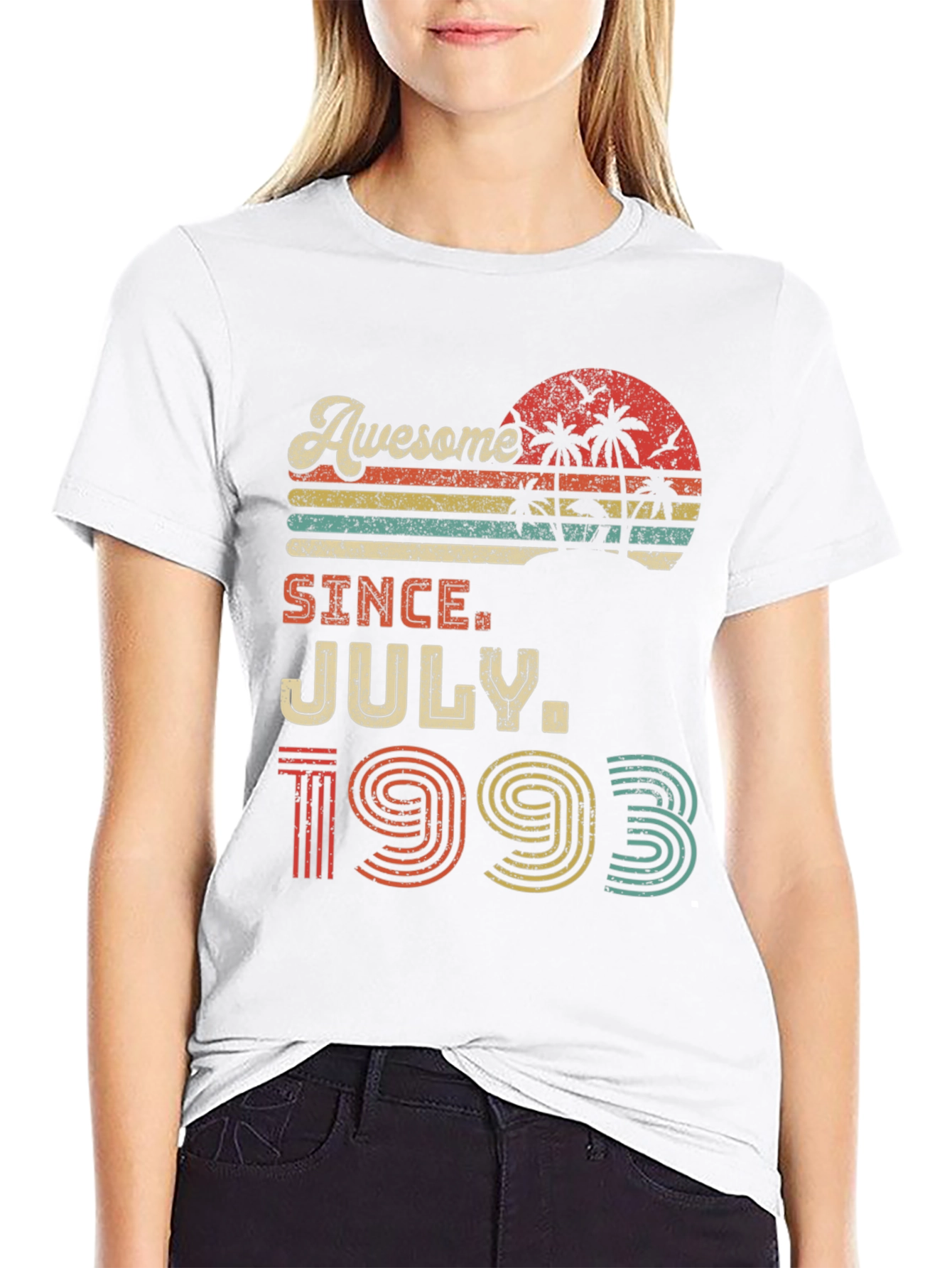 Awesome Since July 1993 Black T-Shirt