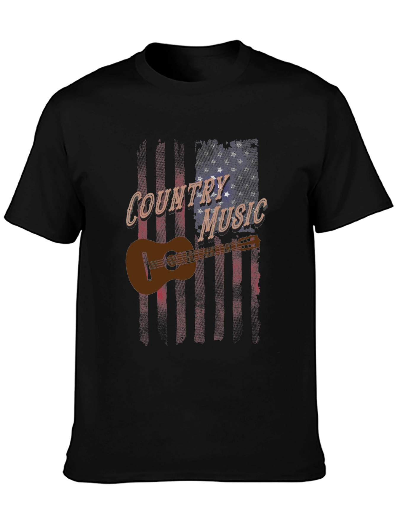Country Music Guitar Graphic Tee