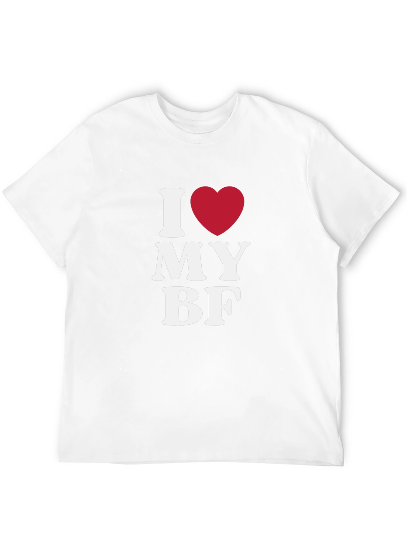 I Love My BF Black T-Shirt