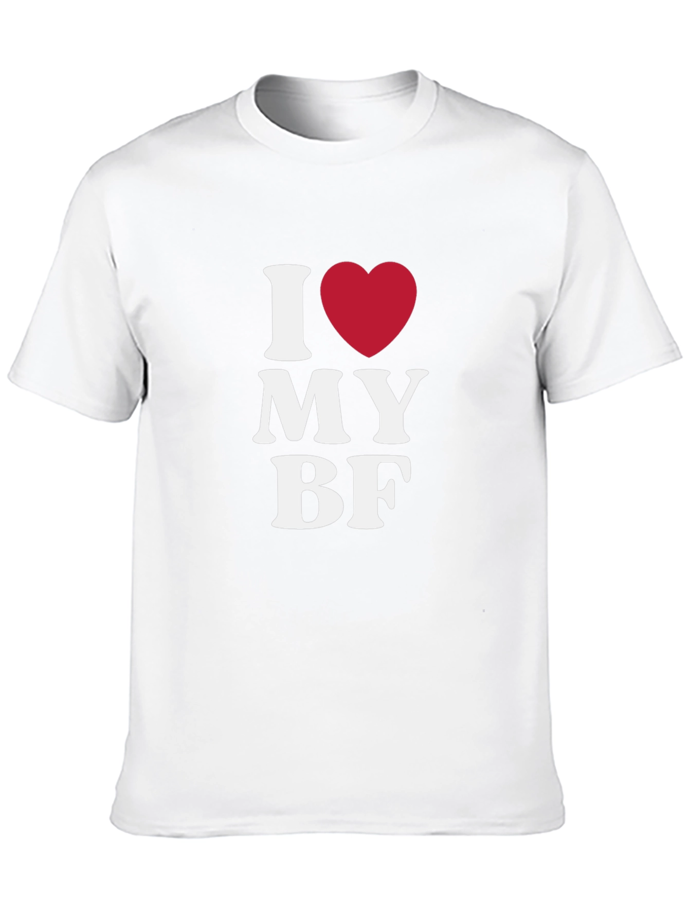 I Love My BF Black T-Shirt