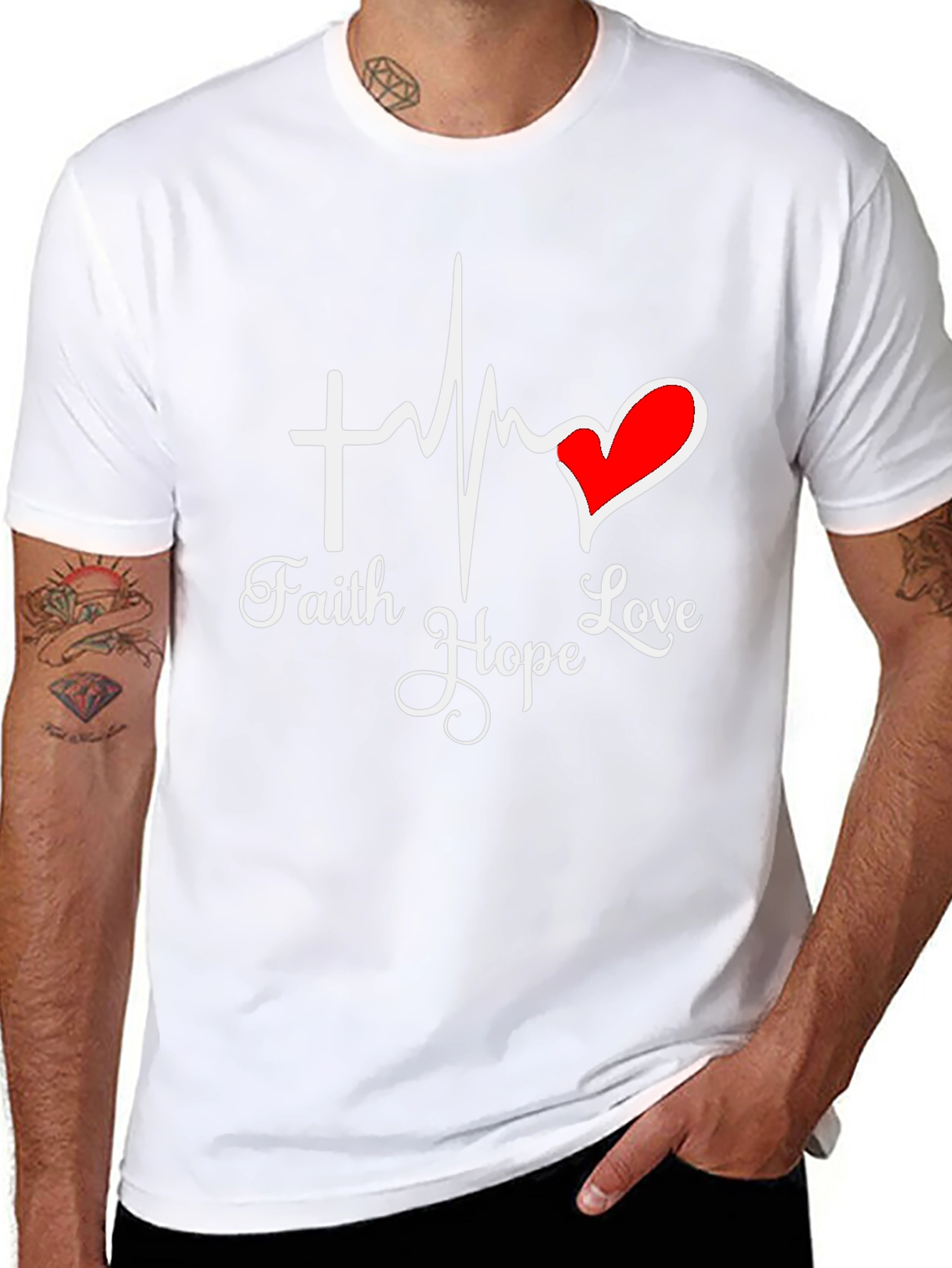 Faith Hope Love Graphic T-Shirt
