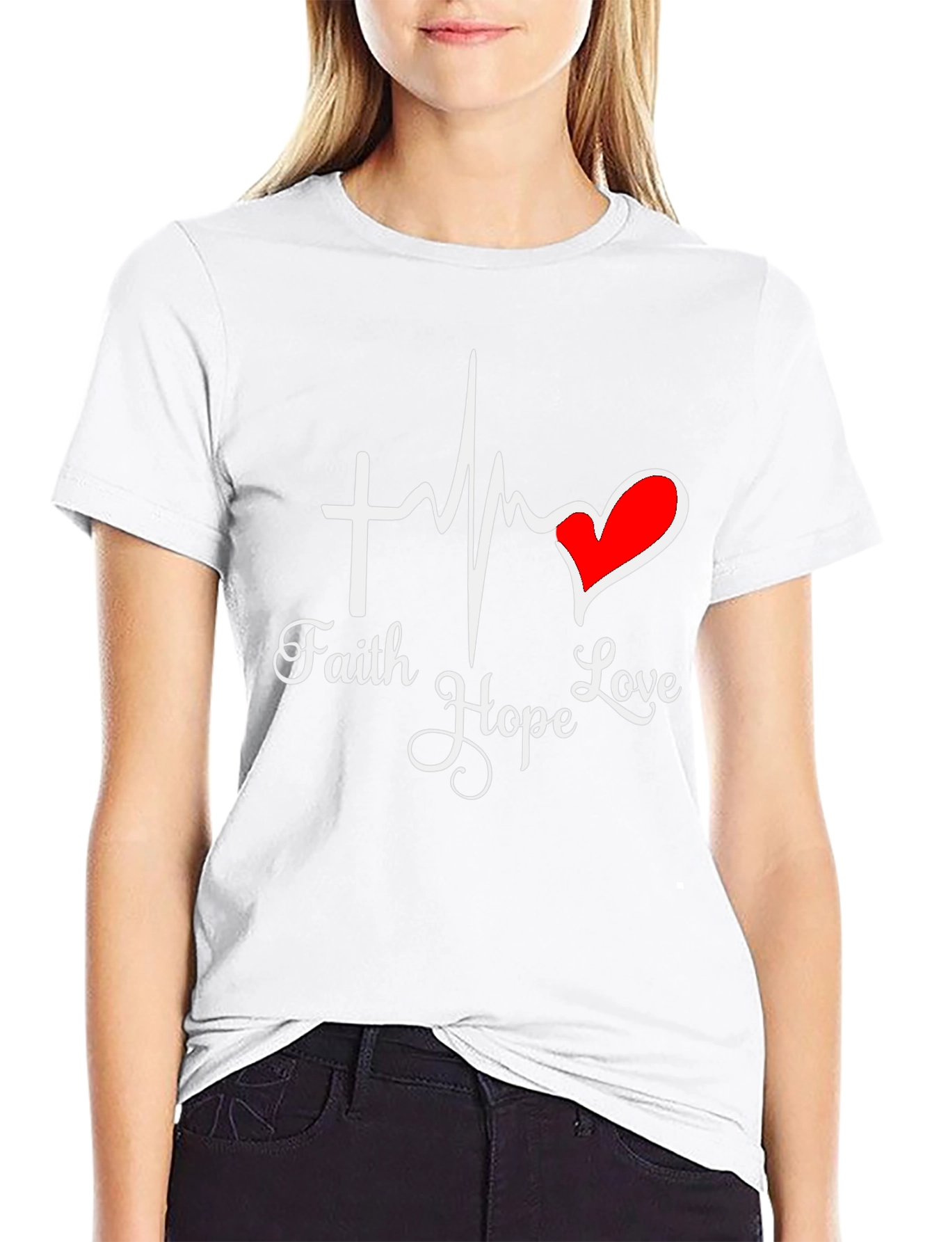 Faith Hope Love Graphic T-Shirt