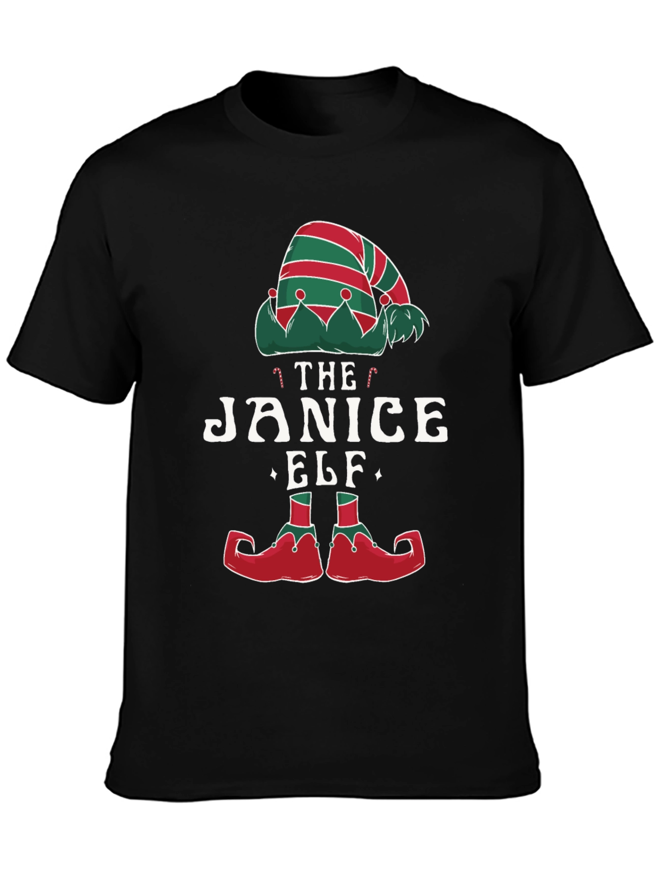 Janice Elf Christmas T-Shirt Holiday Apparel