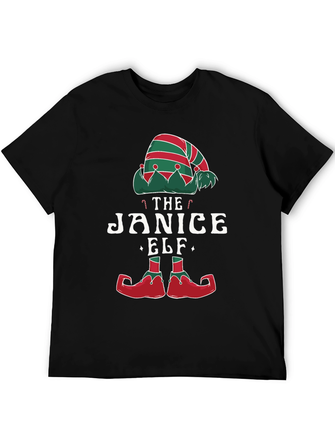Janice Elf Christmas T-Shirt Holiday Apparel