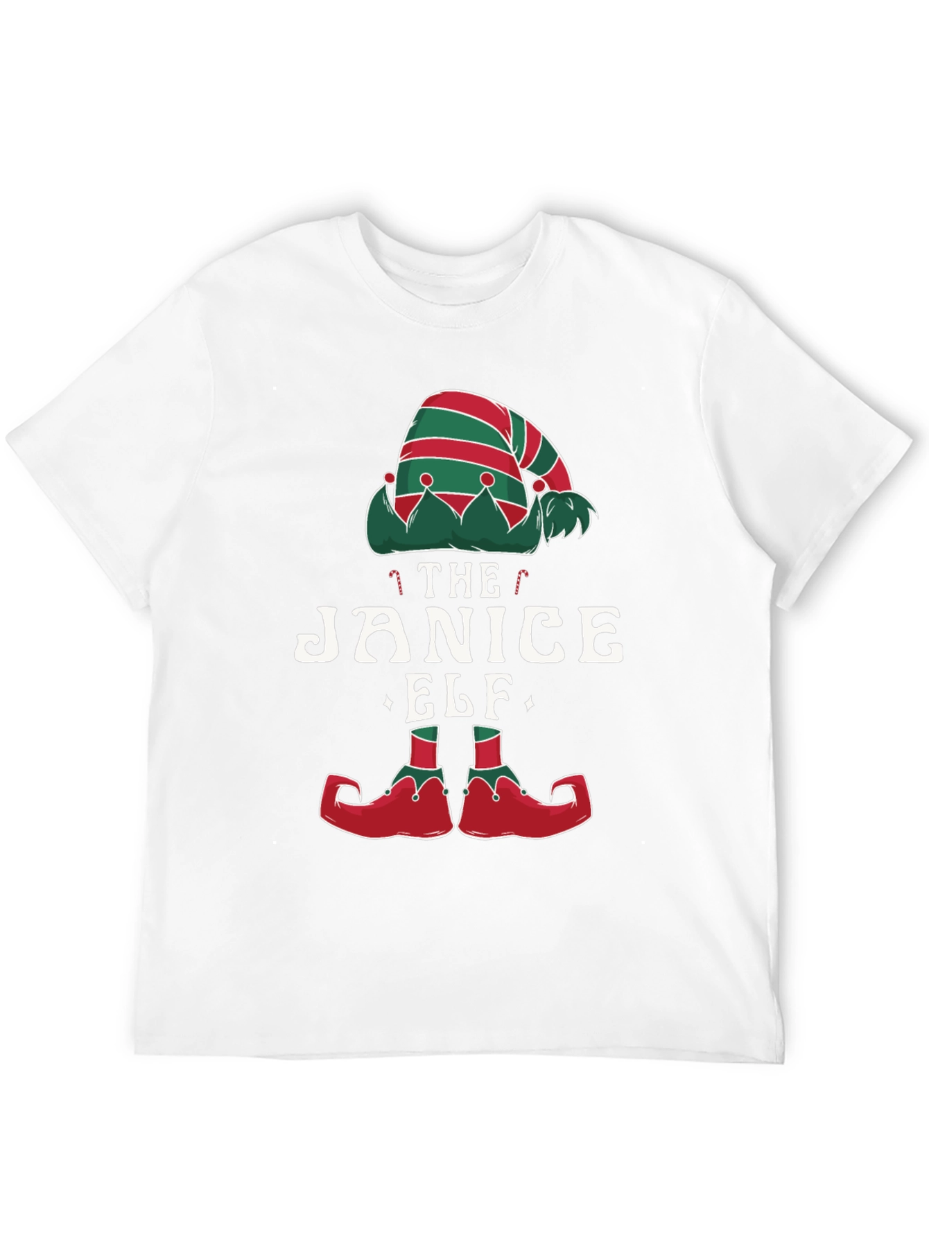 Janice Elf Christmas T-Shirt Holiday Apparel