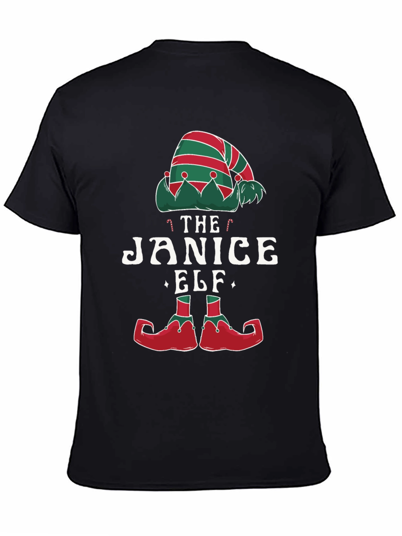 Janice Elf Christmas T-Shirt Holiday Apparel