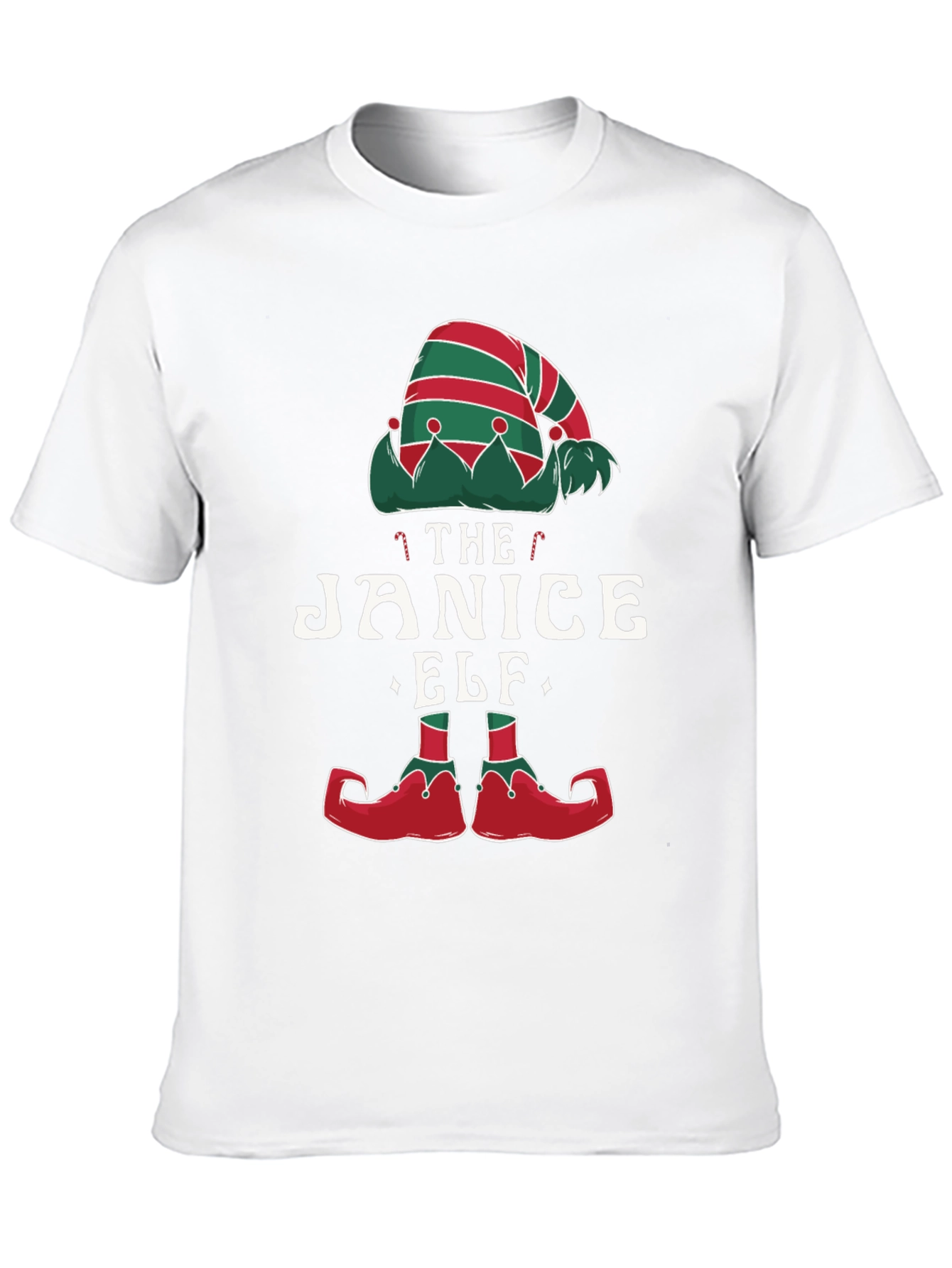 Janice Elf Christmas T-Shirt Holiday Apparel