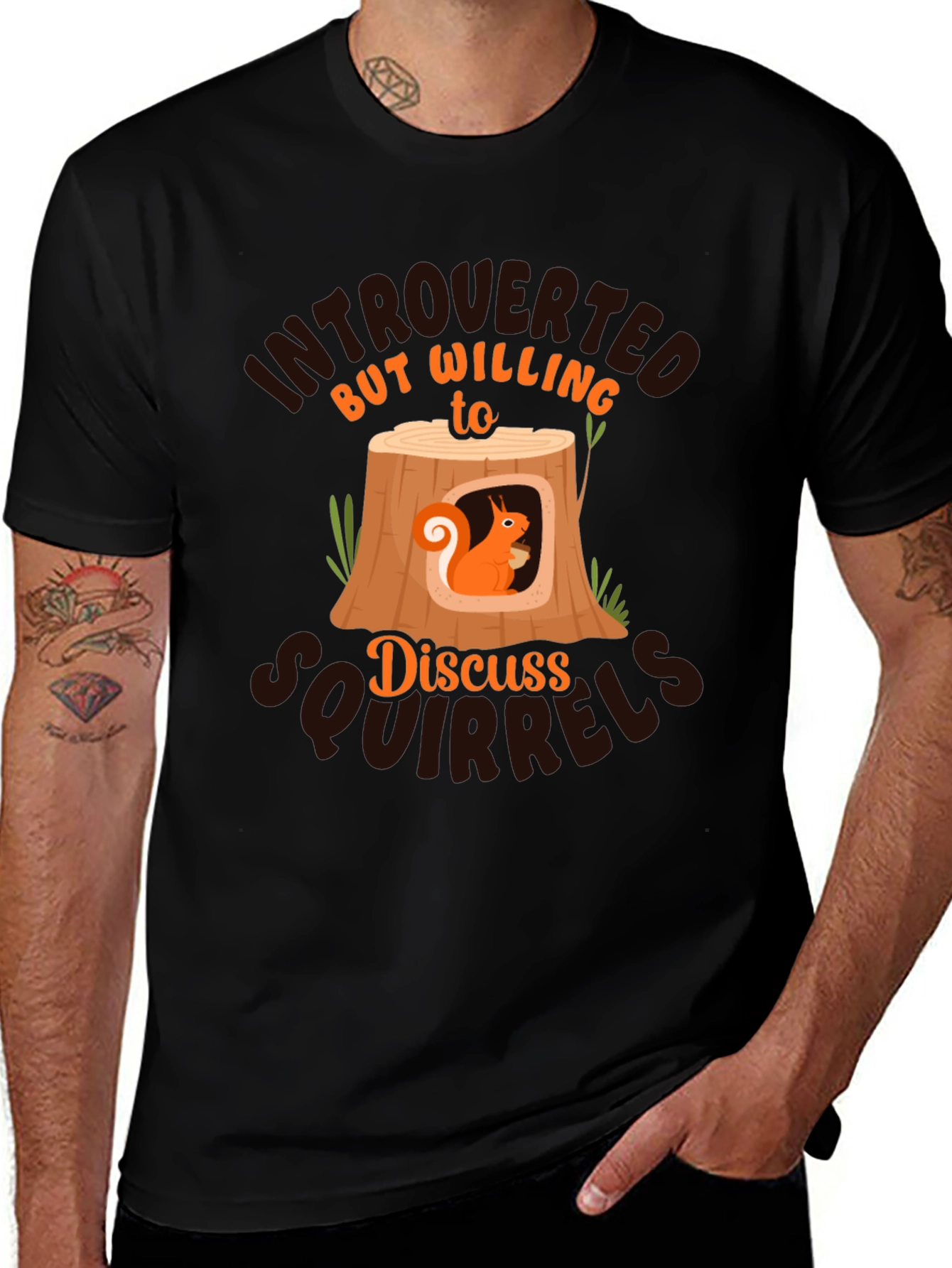Introverted Squirrels T-Shirt - Discuss Squirrels!