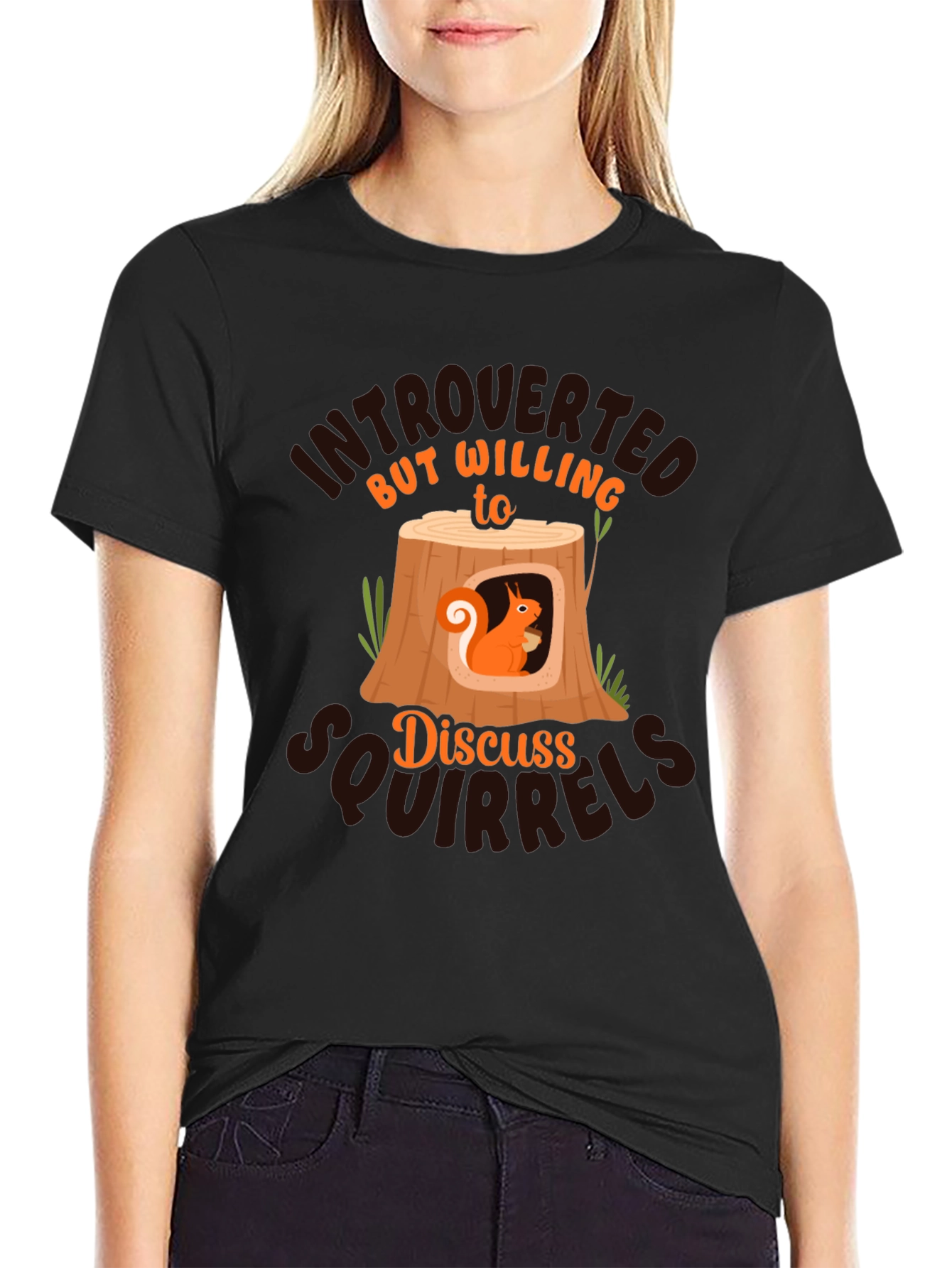 Introverted Squirrels T-Shirt - Discuss Squirrels!