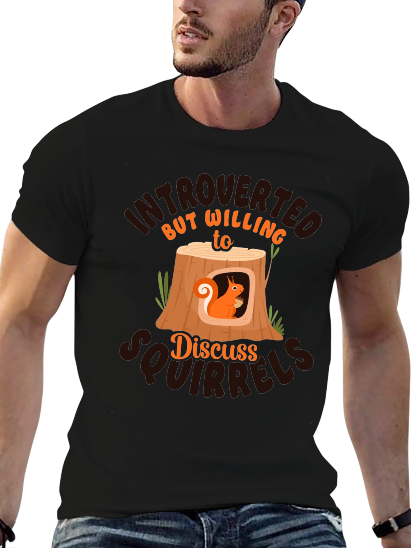 Introverted Squirrels T-Shirt - Discuss Squirrels!
