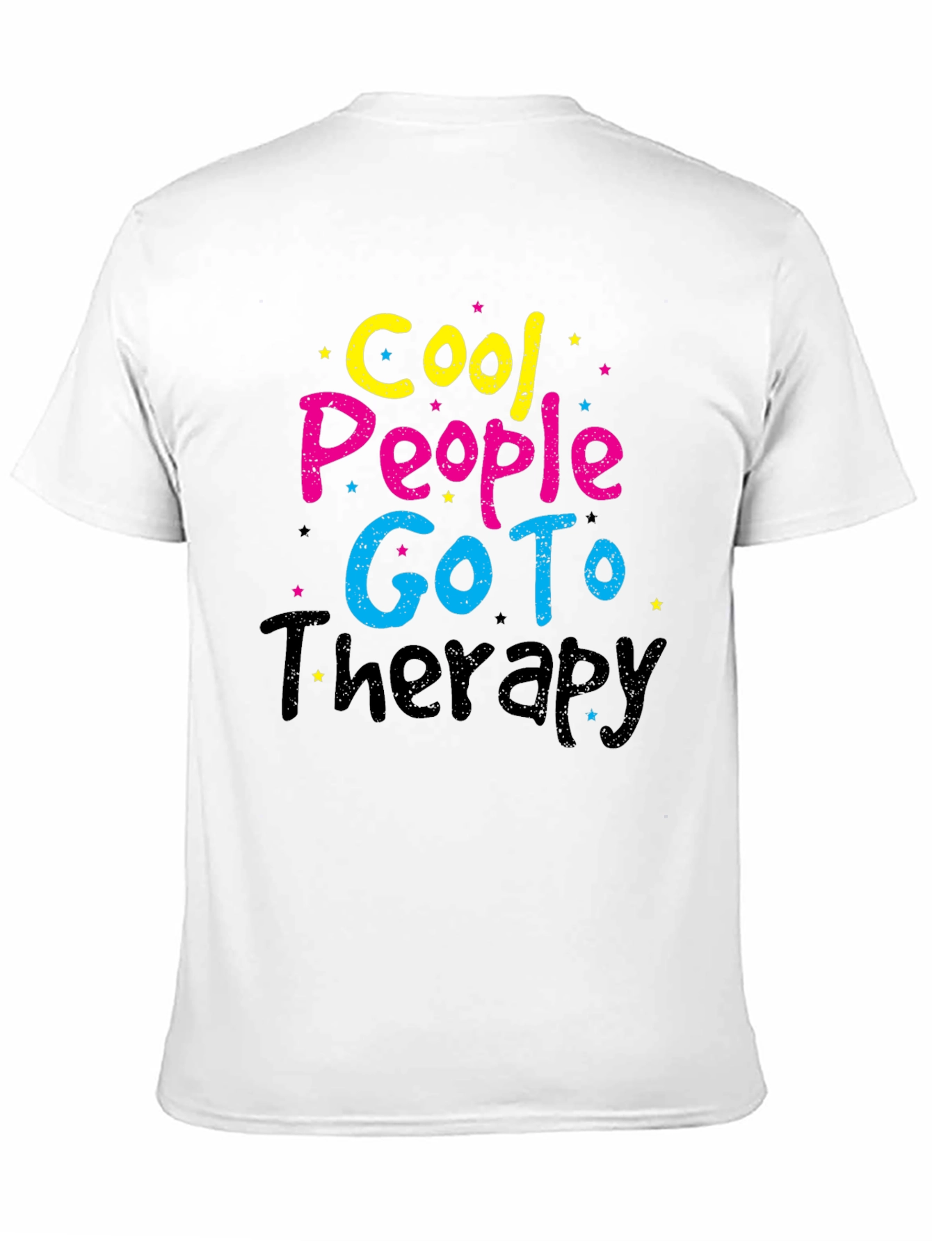 Cool People Go To Therapy Black T-Shirt