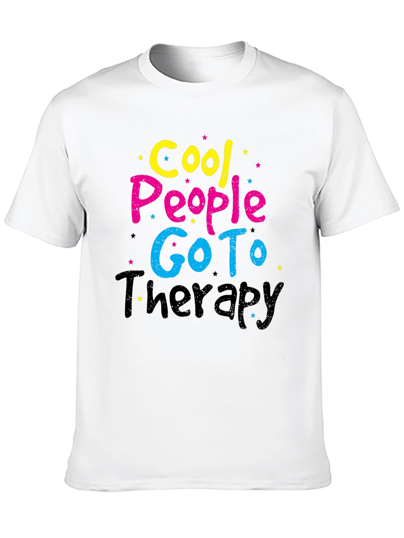 Cool People Go To Therapy Black T-Shirt