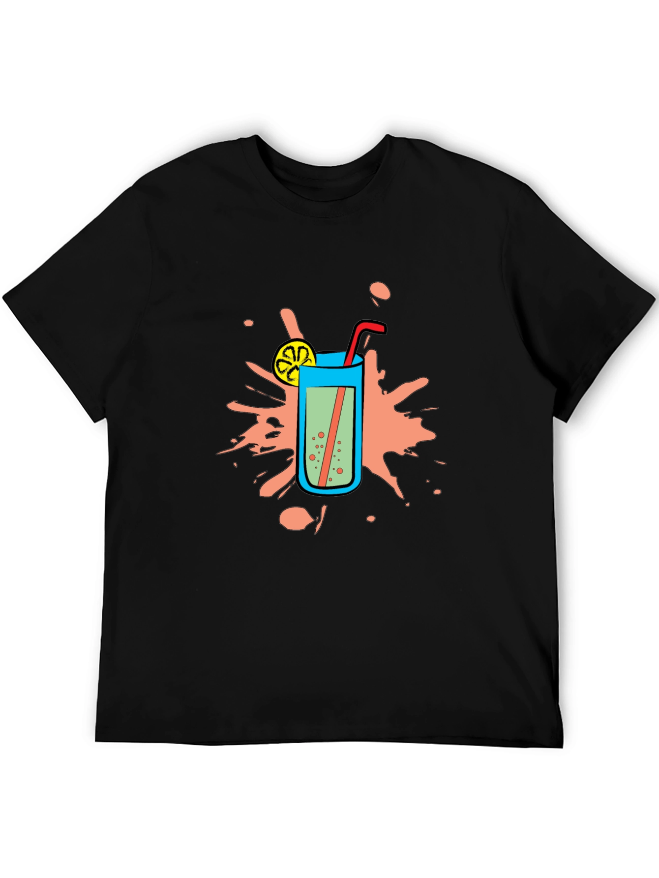 Cool Drink Graphic Tee - Refreshing Summer Style