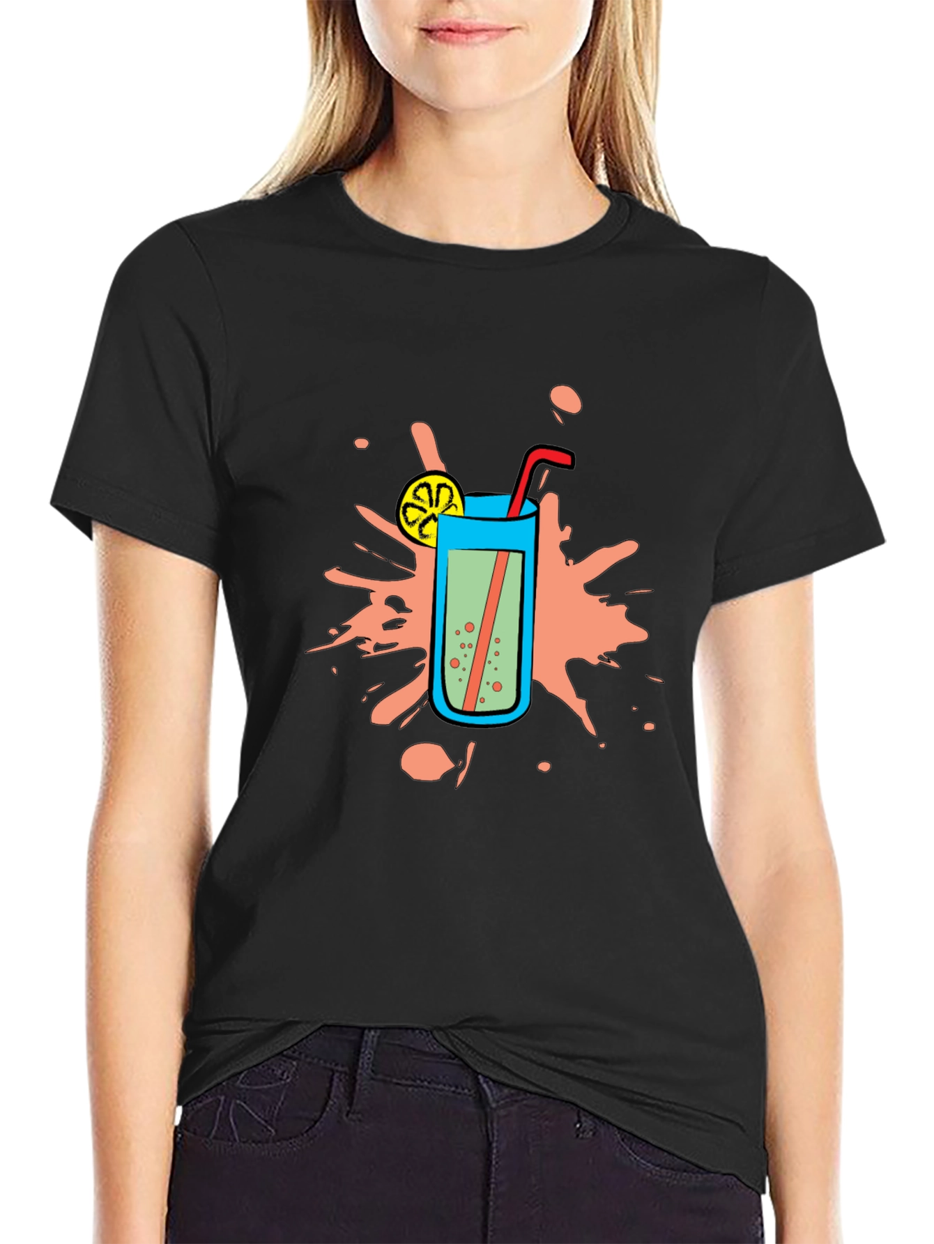 Cool Drink Graphic Tee - Refreshing Summer Style