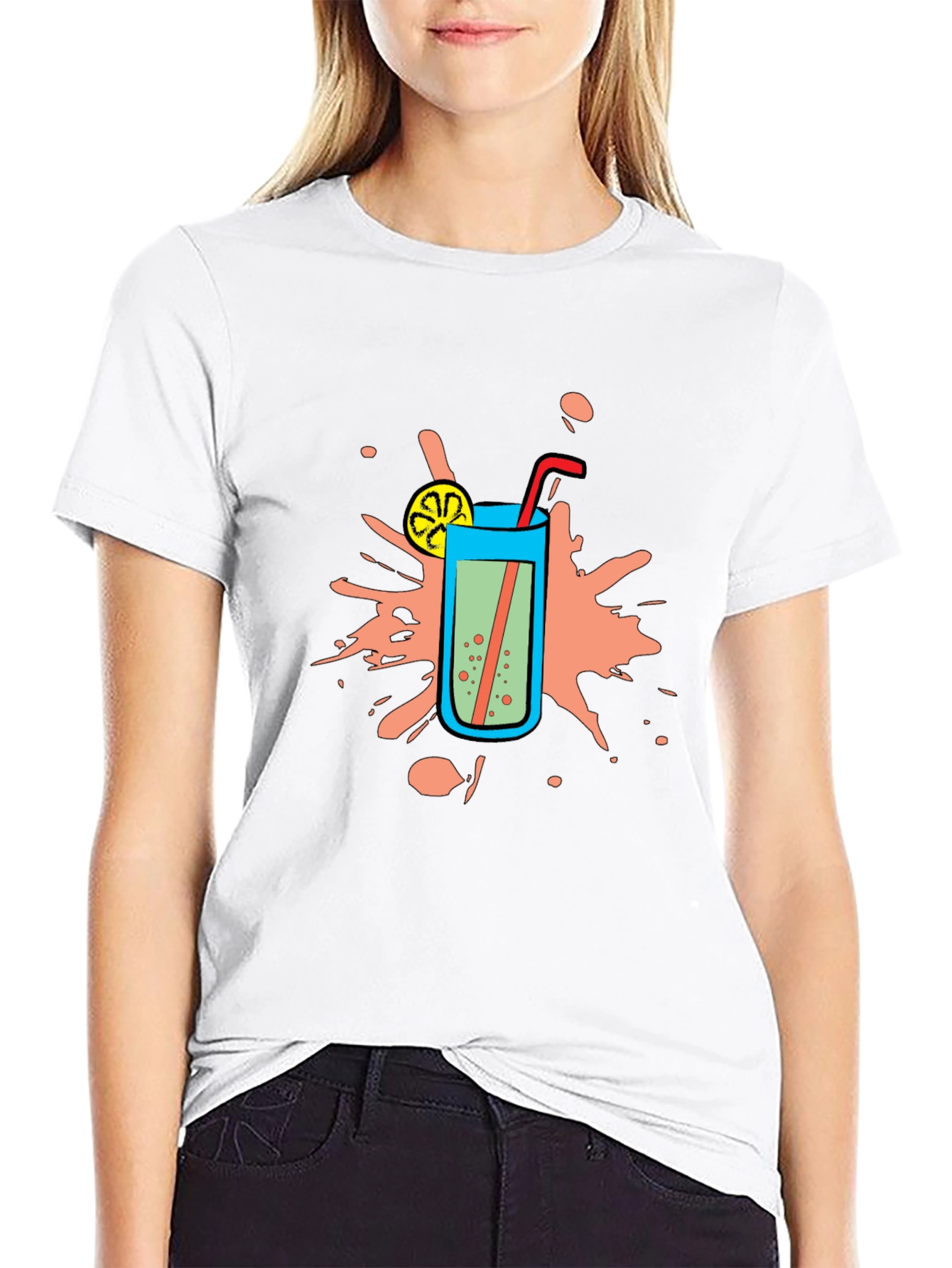 Cool Drink Graphic Tee - Refreshing Summer Style