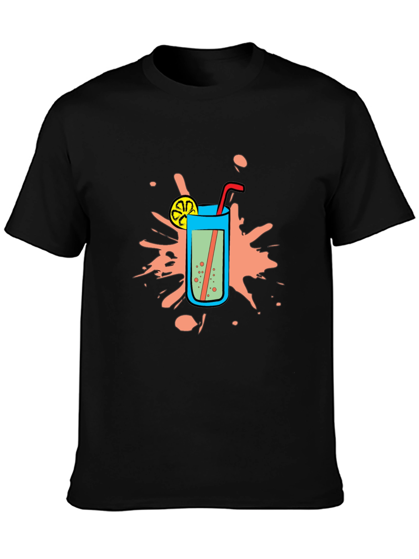 Cool Drink Graphic Tee - Refreshing Summer Style