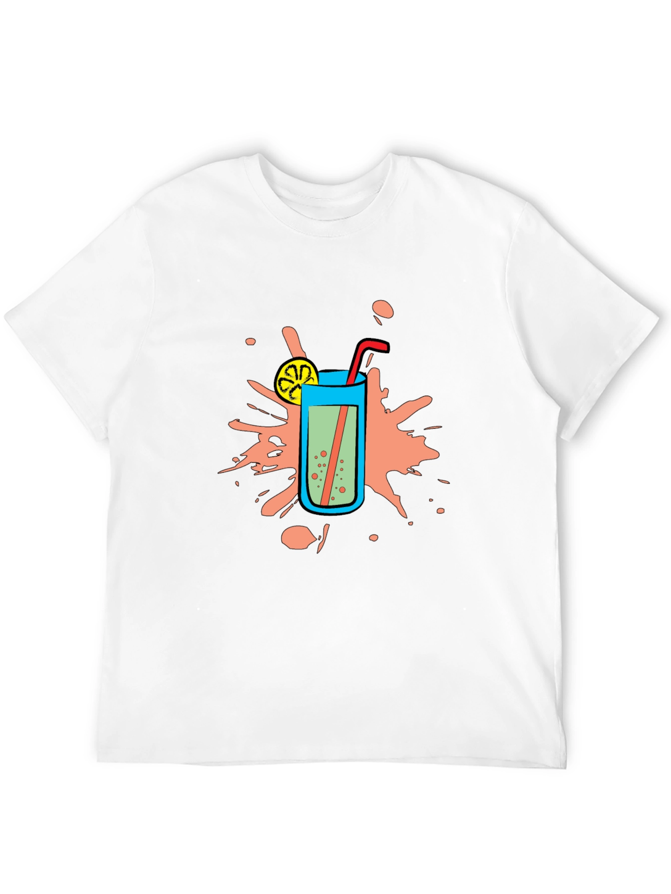 Cool Drink Graphic Tee - Refreshing Summer Style