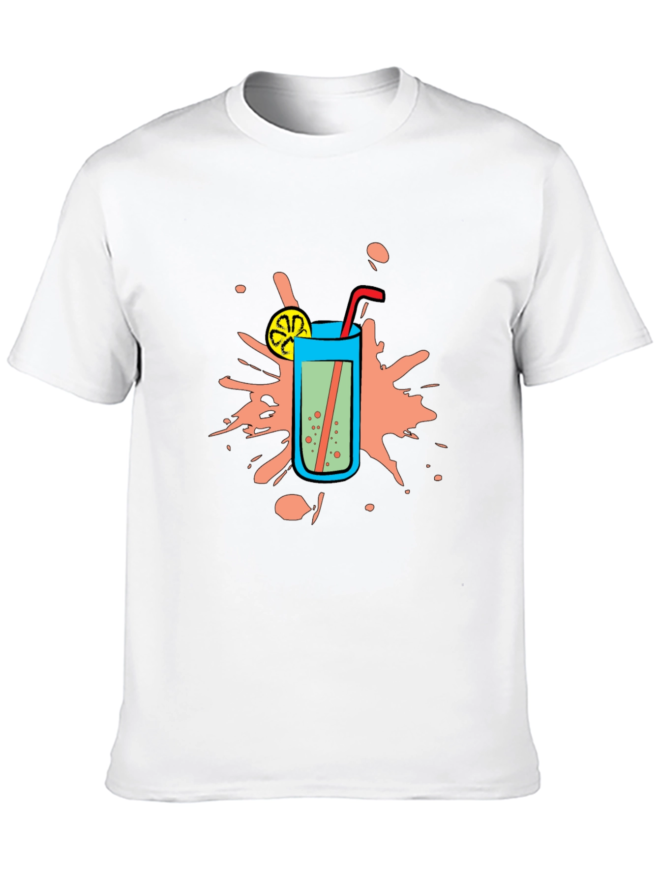 Cool Drink Graphic Tee - Refreshing Summer Style