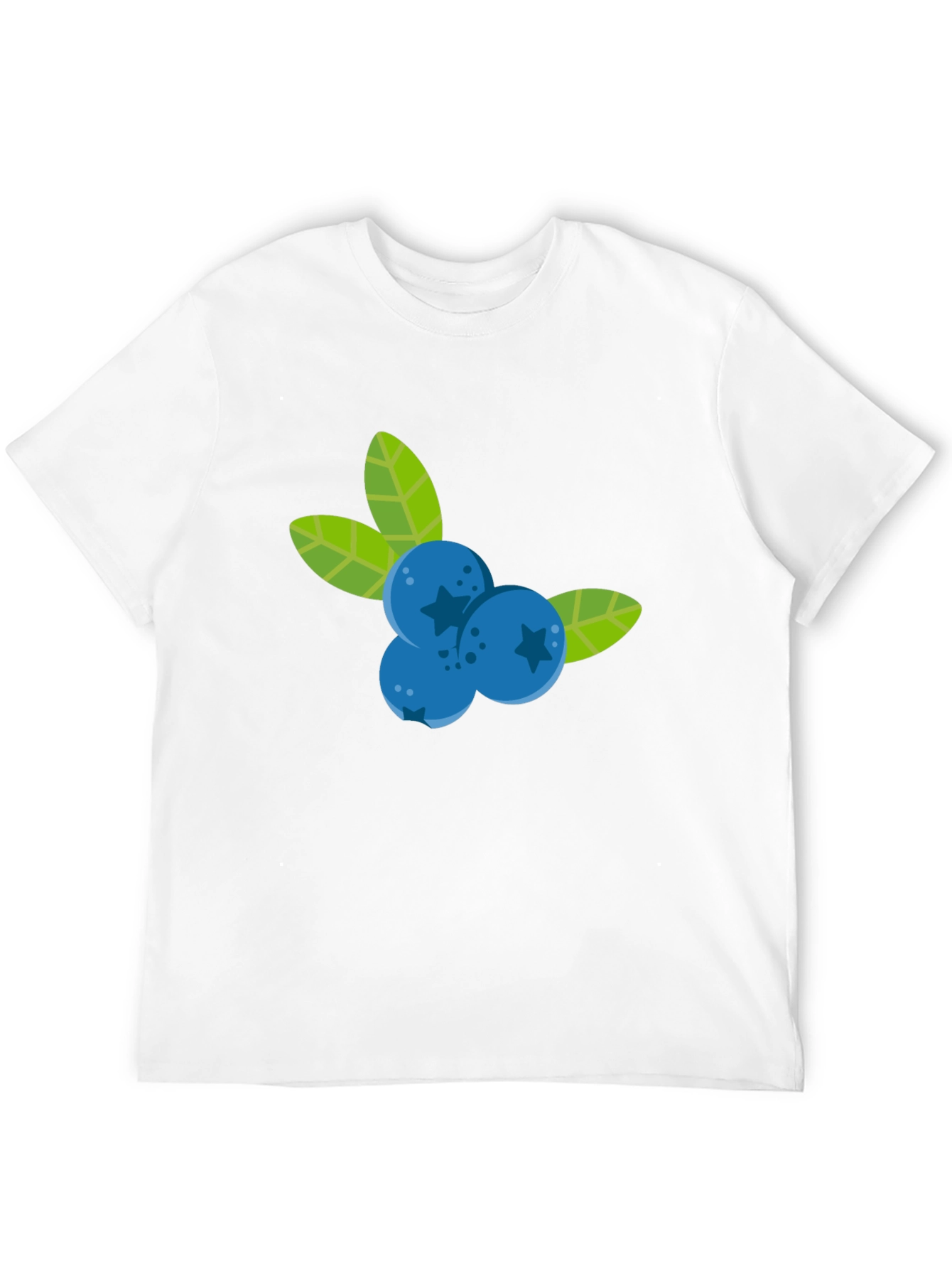 Blueberry Graphic Black T-Shirt - Fruit Design