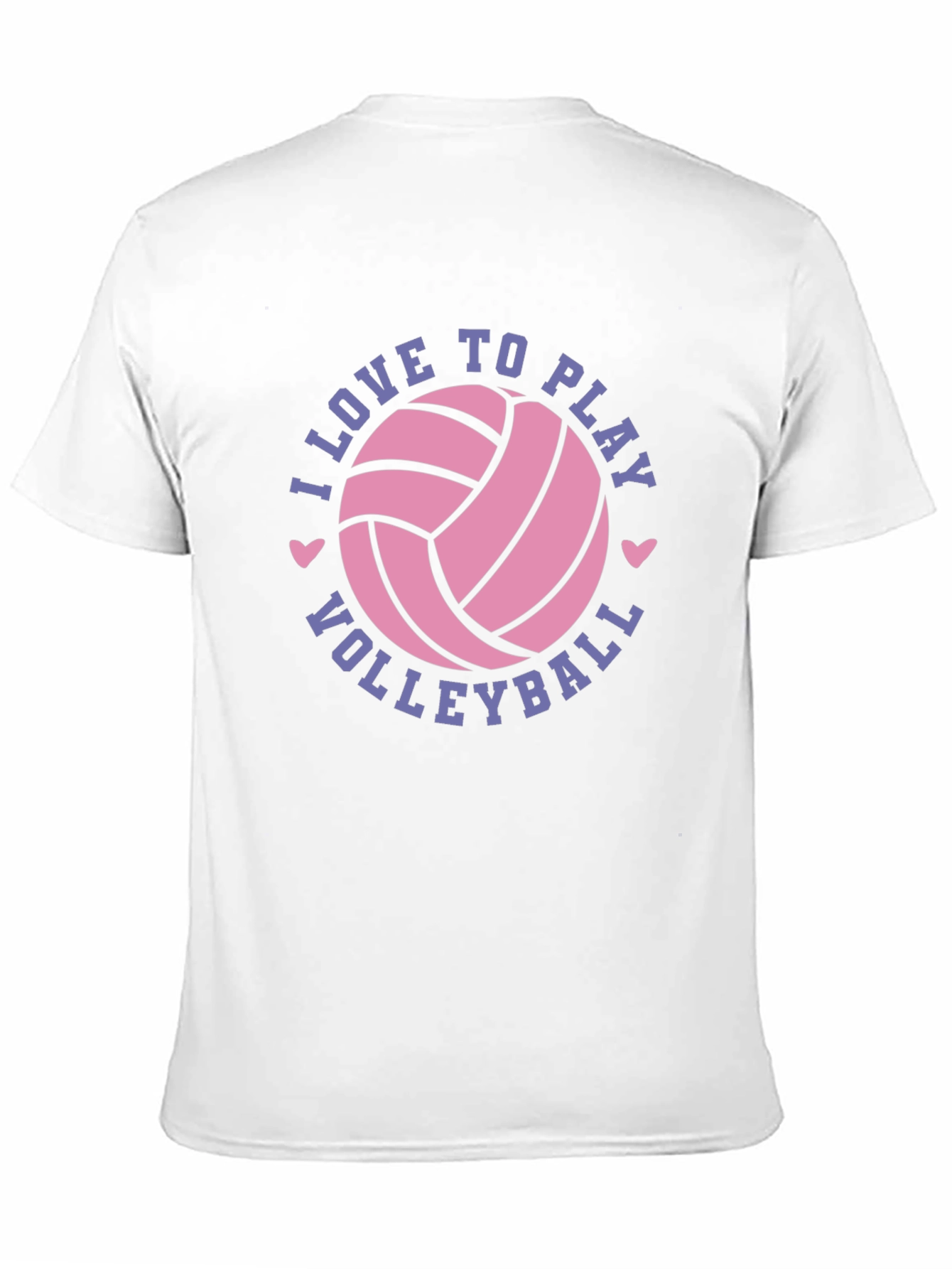 I Love to Play Volleyball Graphic Tee Shirt