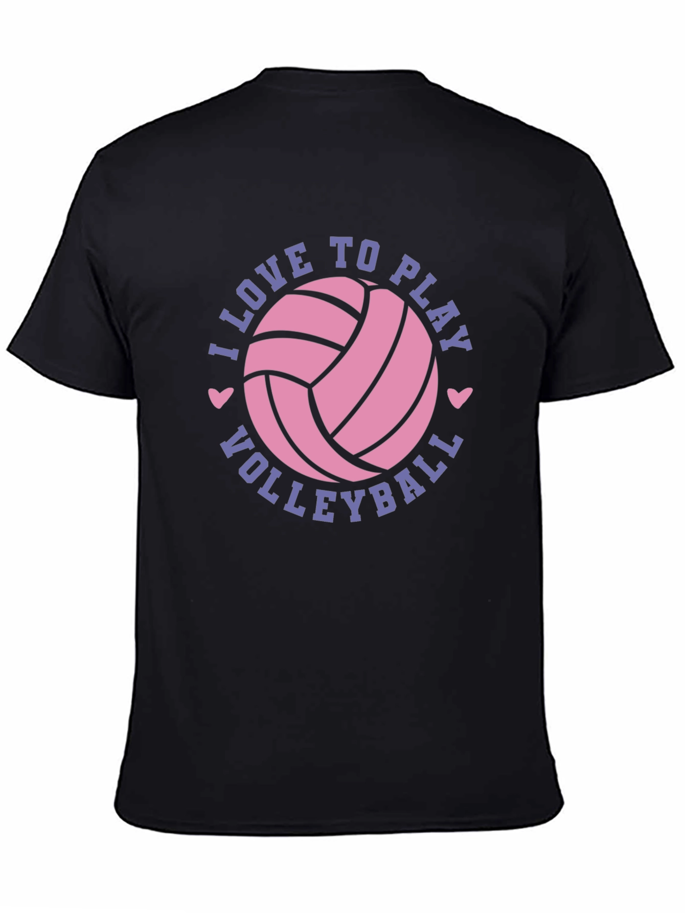 I Love to Play Volleyball Graphic Tee Shirt