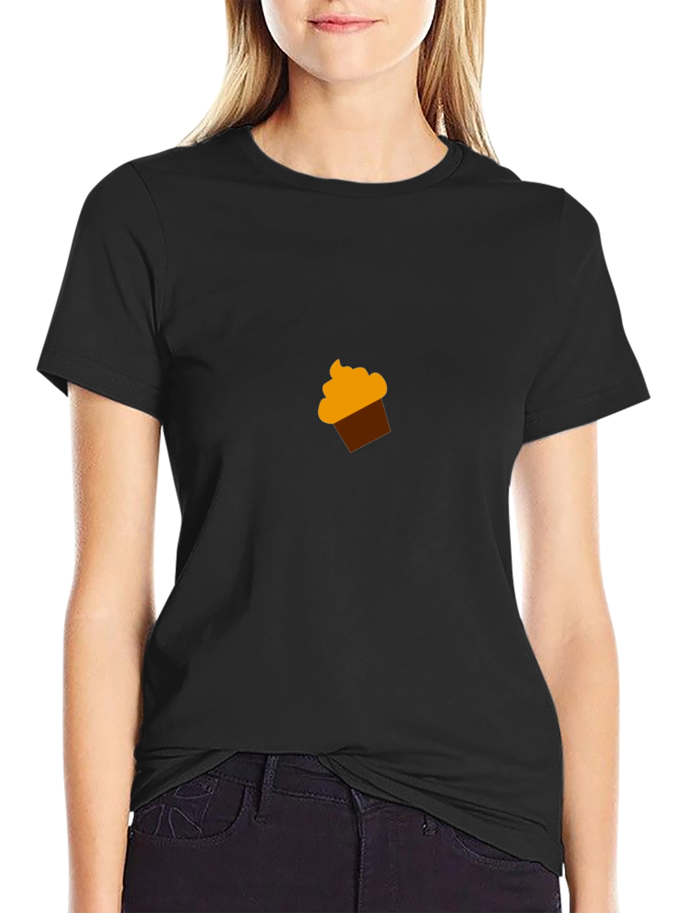 Cupcake Graphic Black T-Shirt