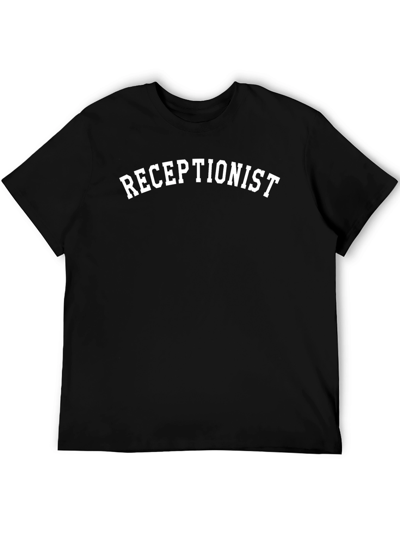 Receptionist Black T-Shirt