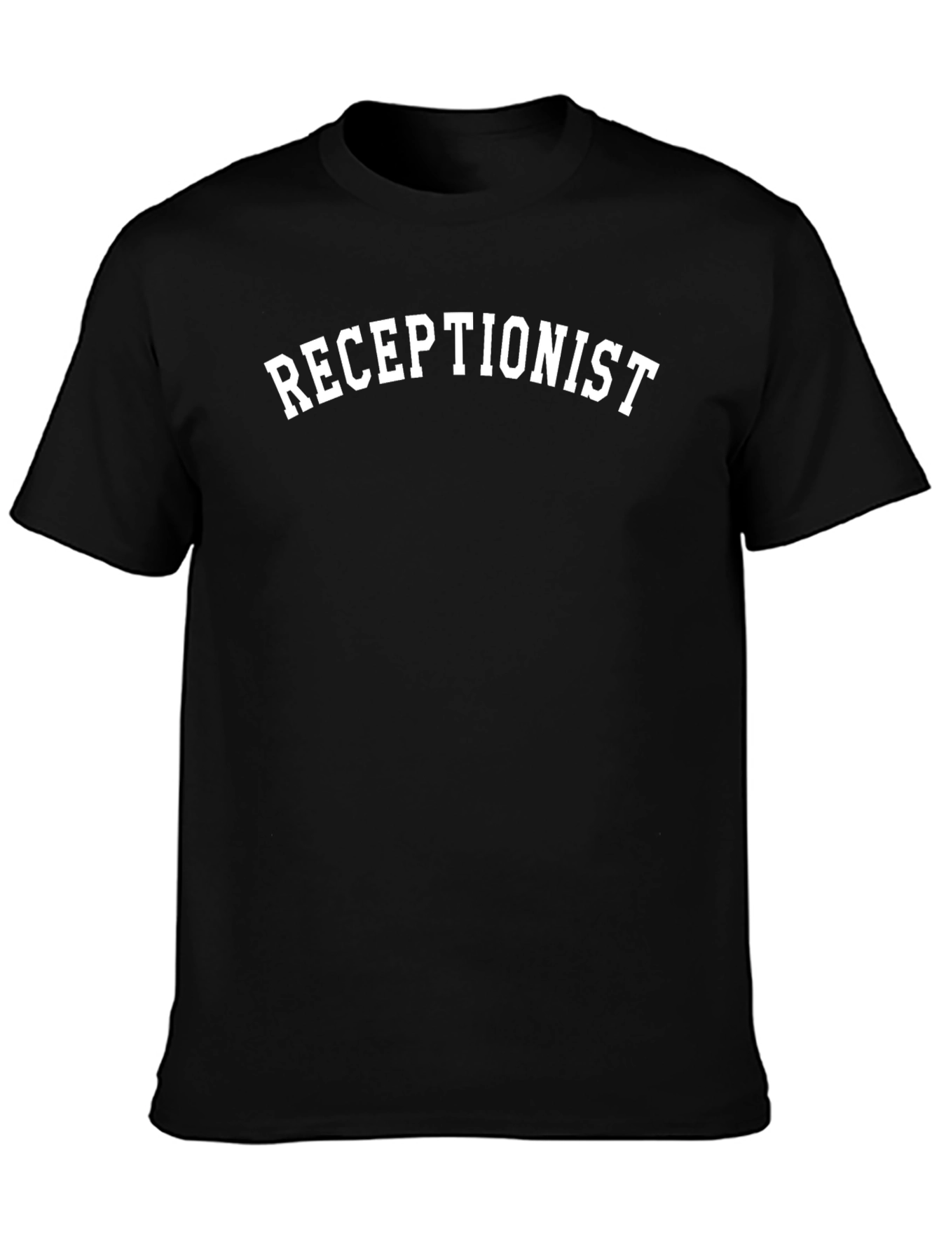 Receptionist Black T-Shirt