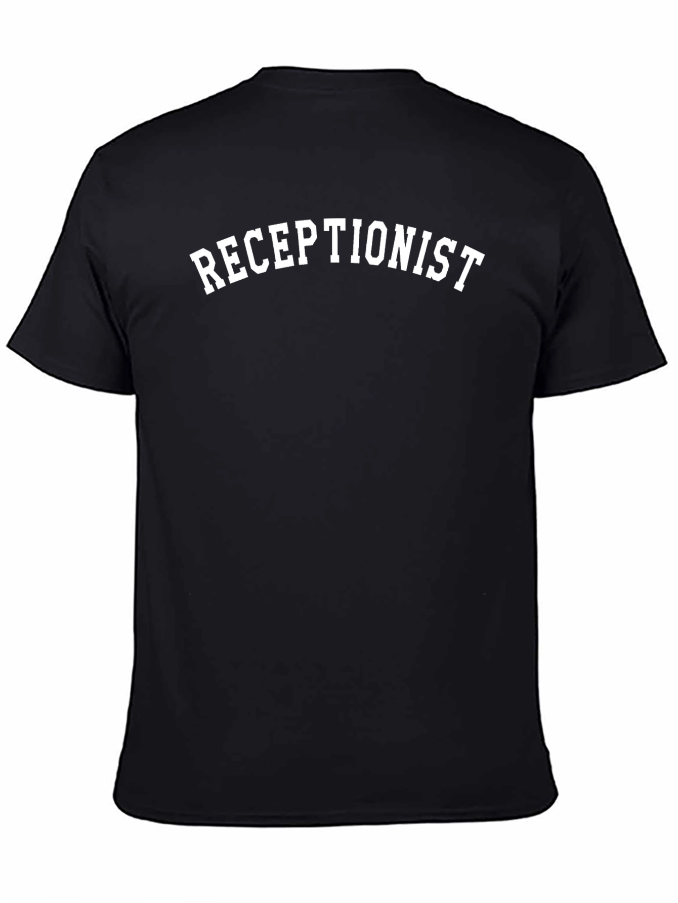 Receptionist Black T-Shirt