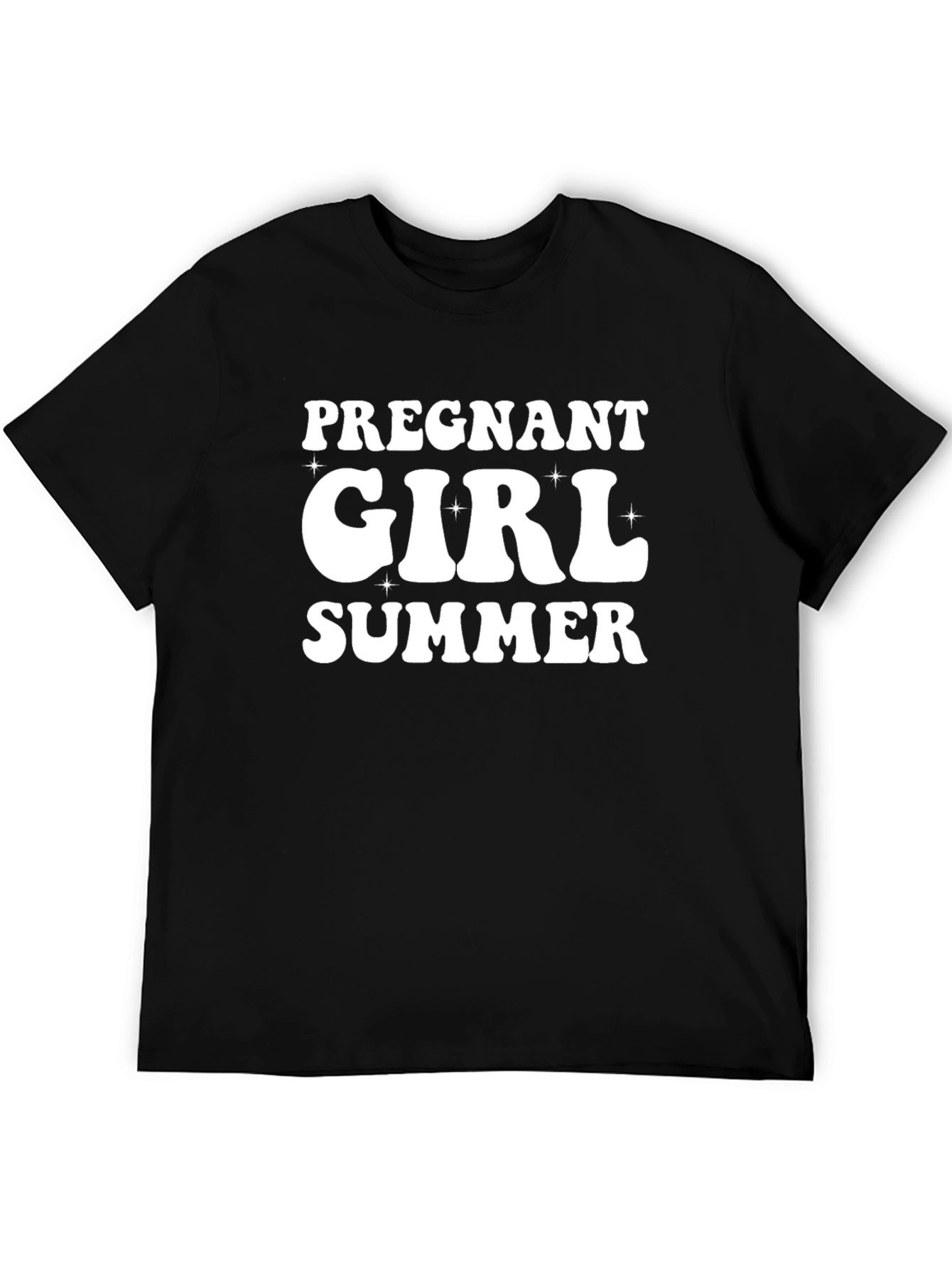 Pregnant Girl Summer Graphic Tee