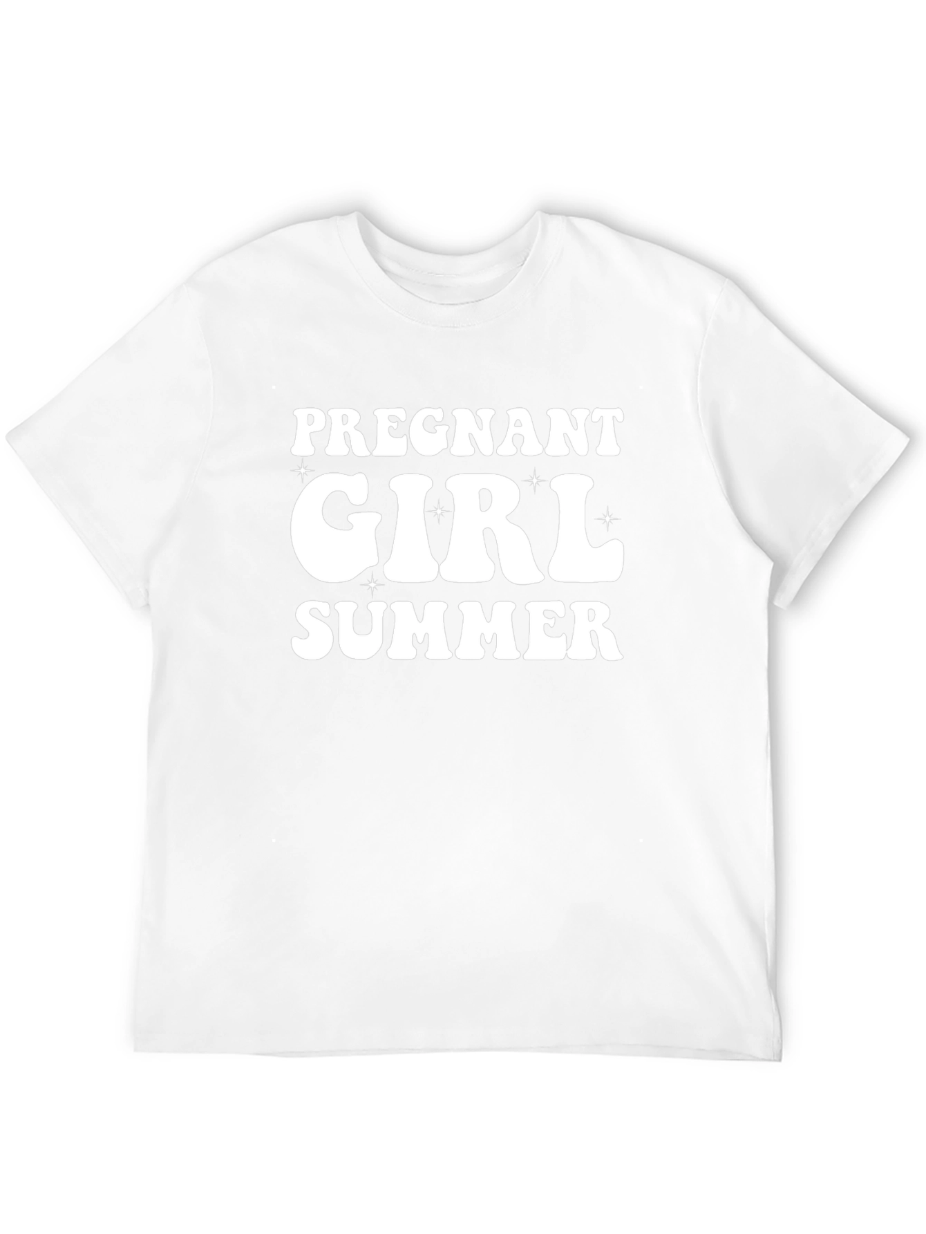 Pregnant Girl Summer Graphic Tee