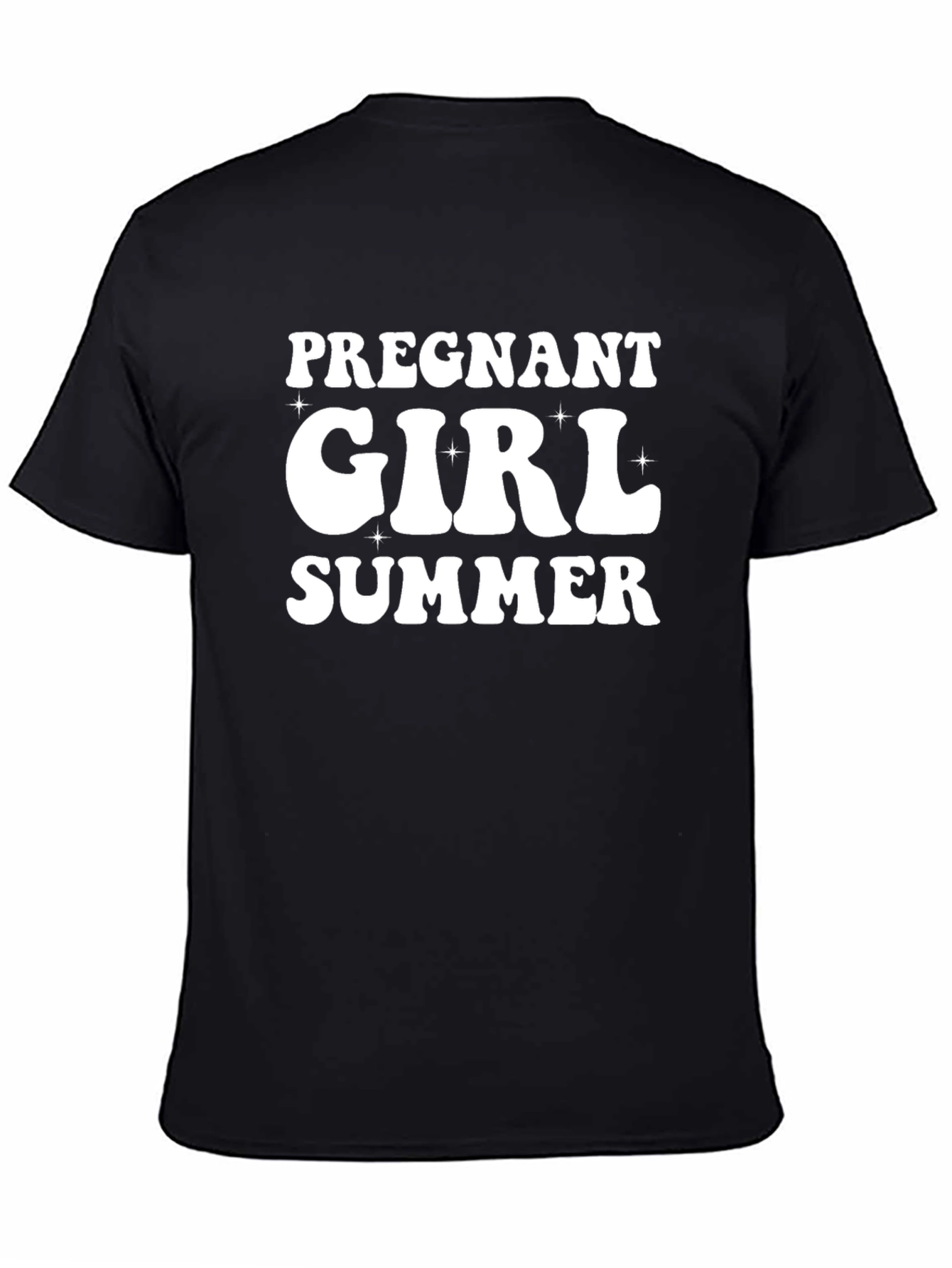 Pregnant Girl Summer Graphic Tee