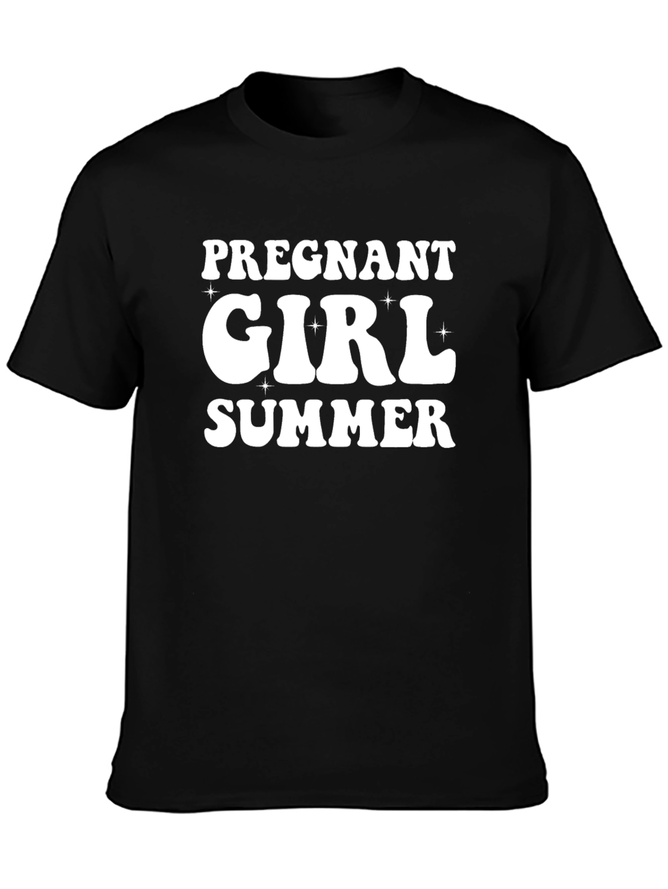 Pregnant Girl Summer Graphic Tee