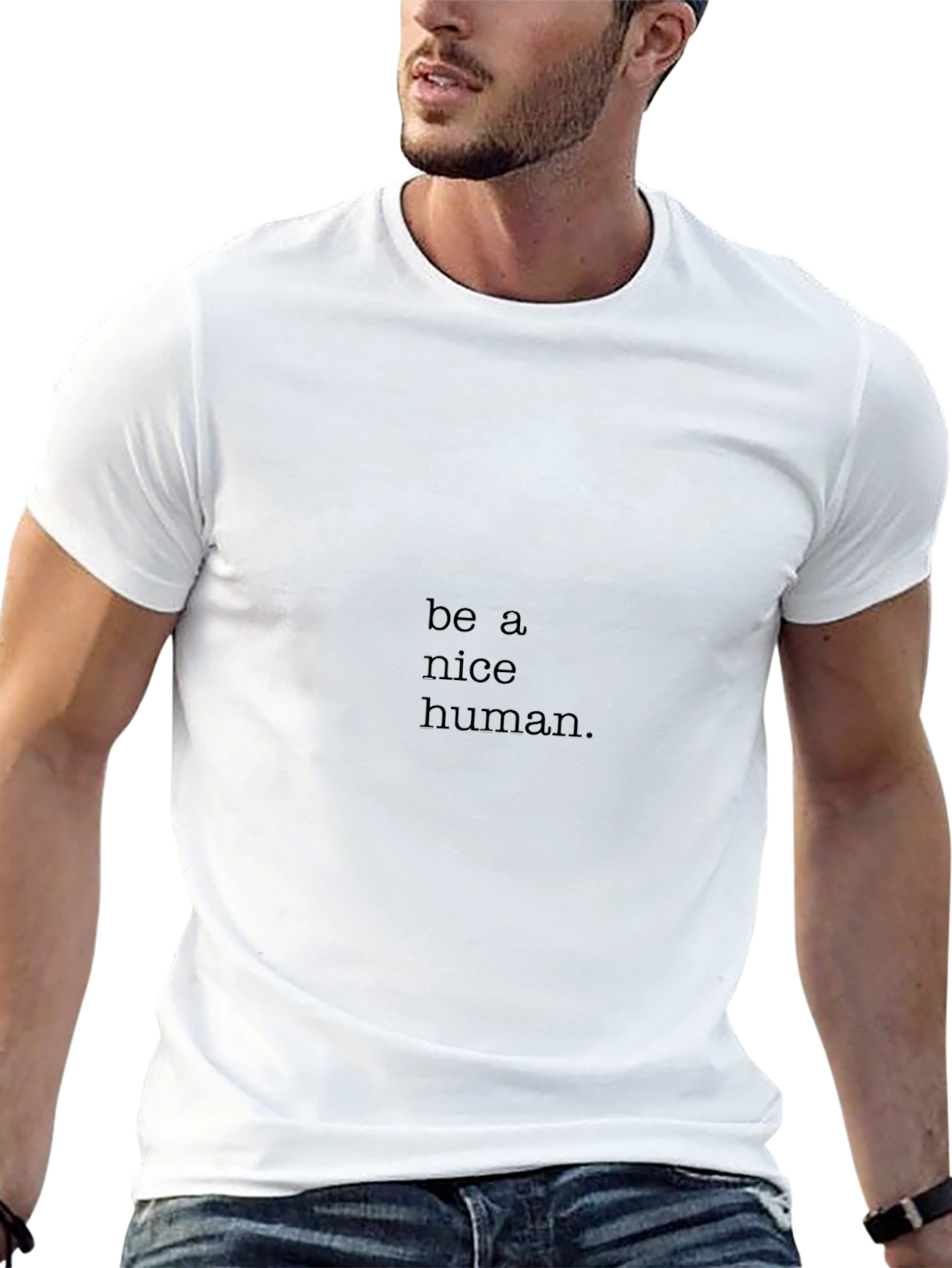 Be A Nice Human Black T-Shirt