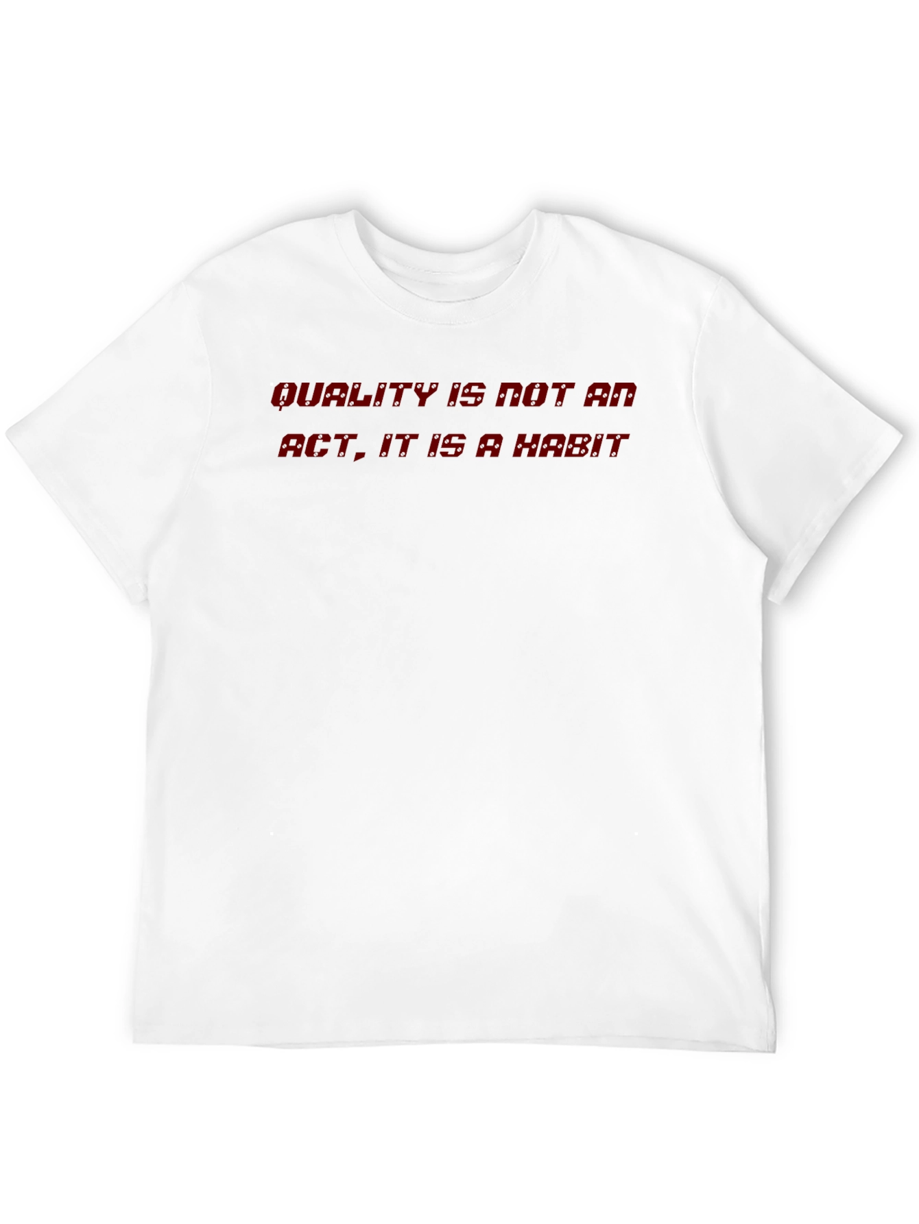 Quality Habit Tee - Black Crewneck T-Shirt