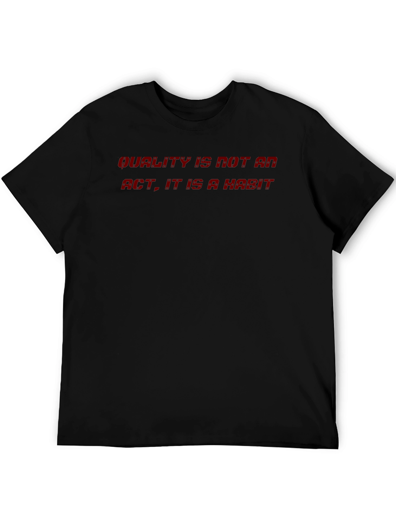 Quality Habit Tee - Black Crewneck T-Shirt